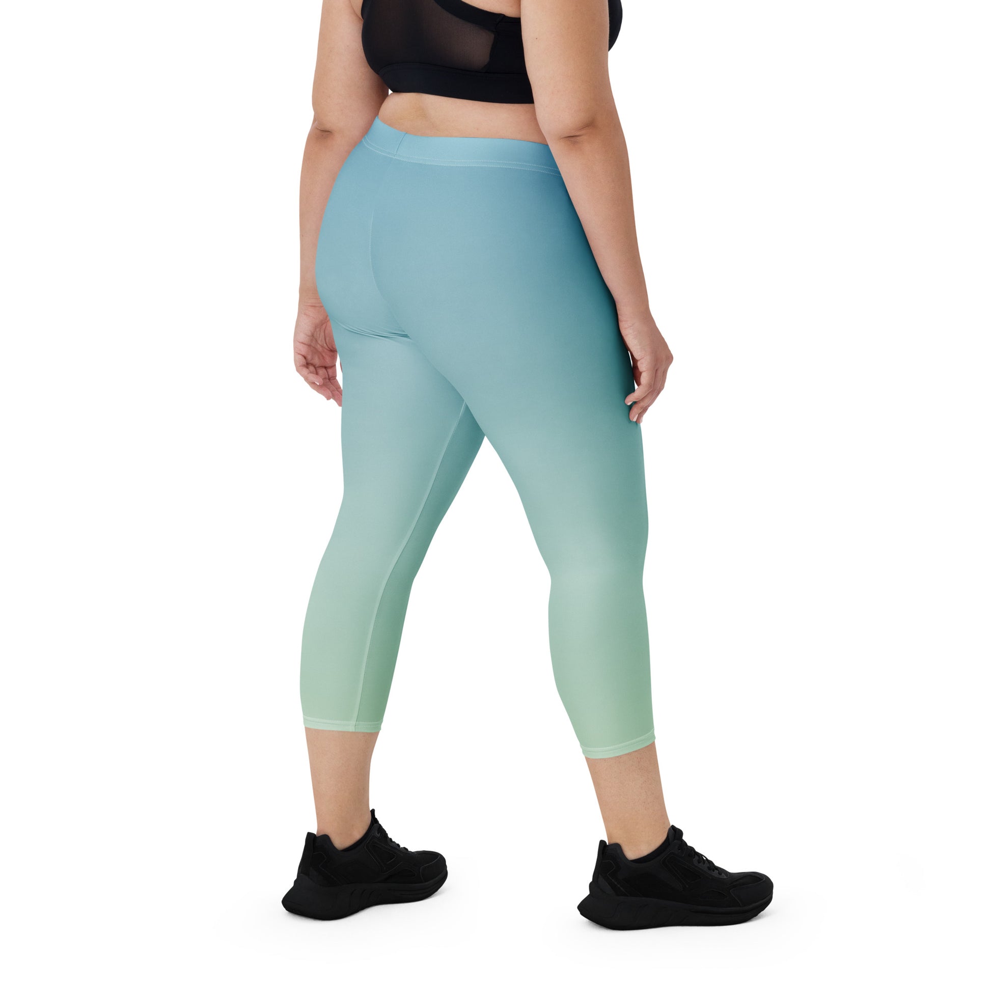 Cloudy Sky FLAKOUT Sport Women's Capri Leggings - FLAKOUT