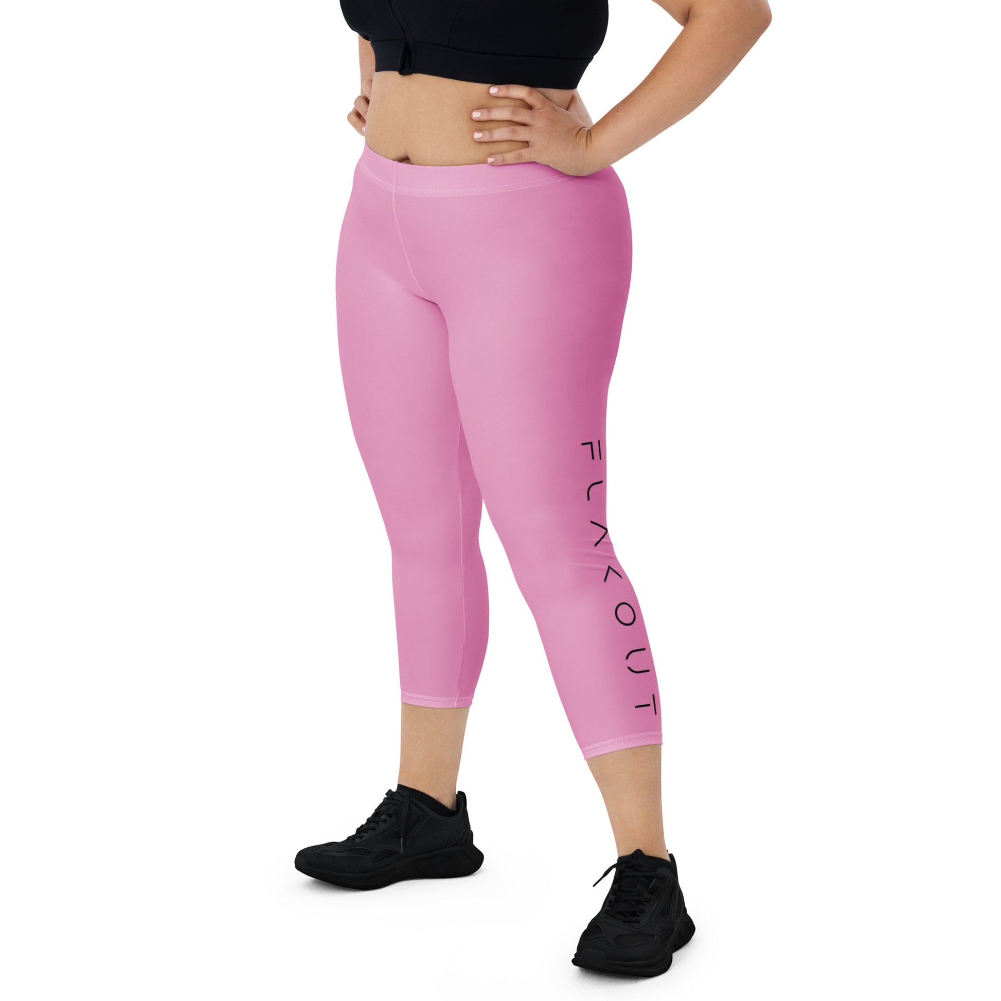 Rose Blossom Women's Capri Leggings - FLAKOUT