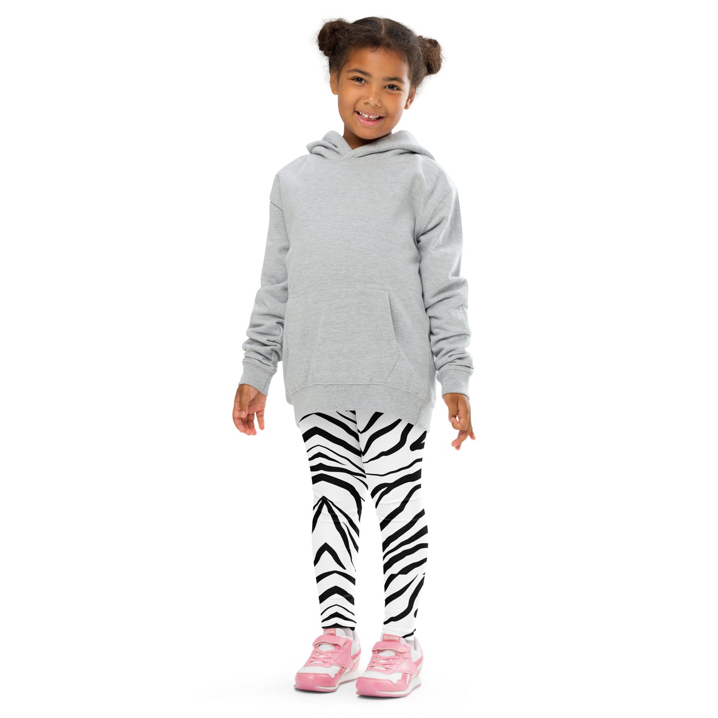 Striped Zebra Vibrance Girl's Leggings - FLAKOUT