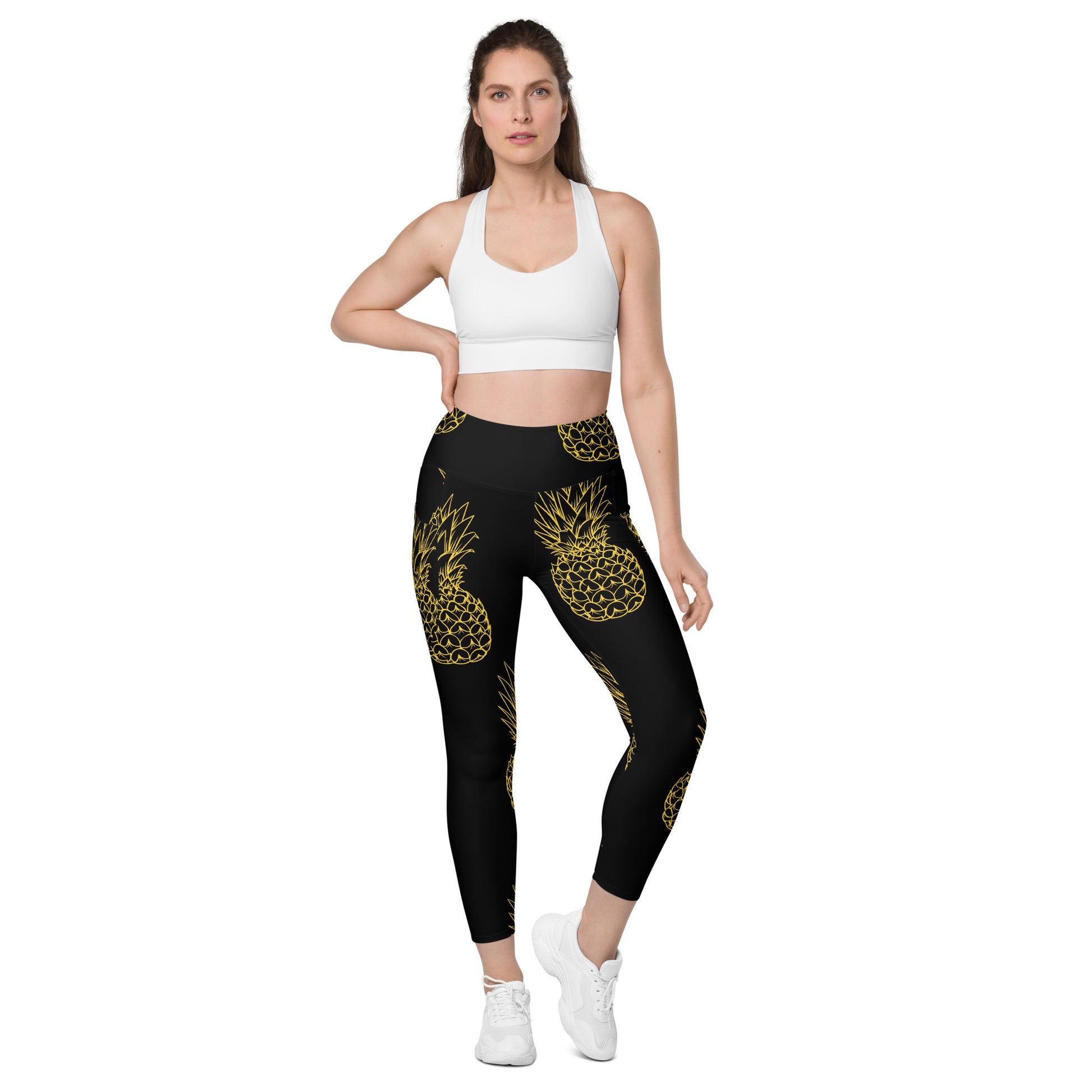 Pineapple Bliss Women's Leggings With Pockets - FLAKOUT