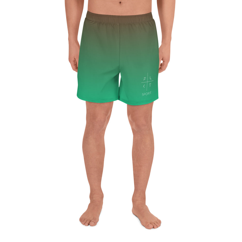 FLAKOUT Sport Lively Leaf Men's Recycled Athletic Shorts - FLAKOUT