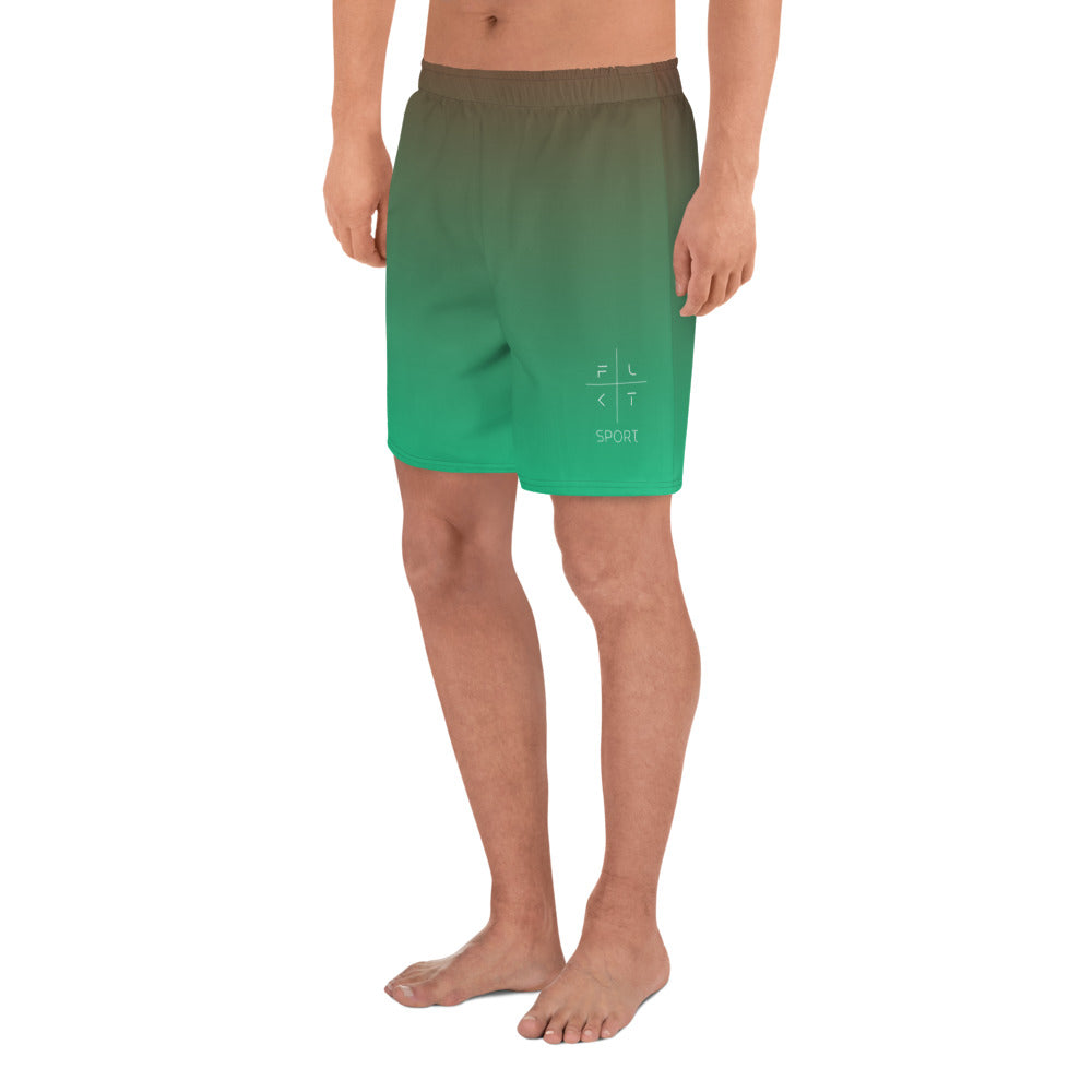 FLAKOUT Sport Lively Leaf Men's Recycled Athletic Shorts - FLAKOUT