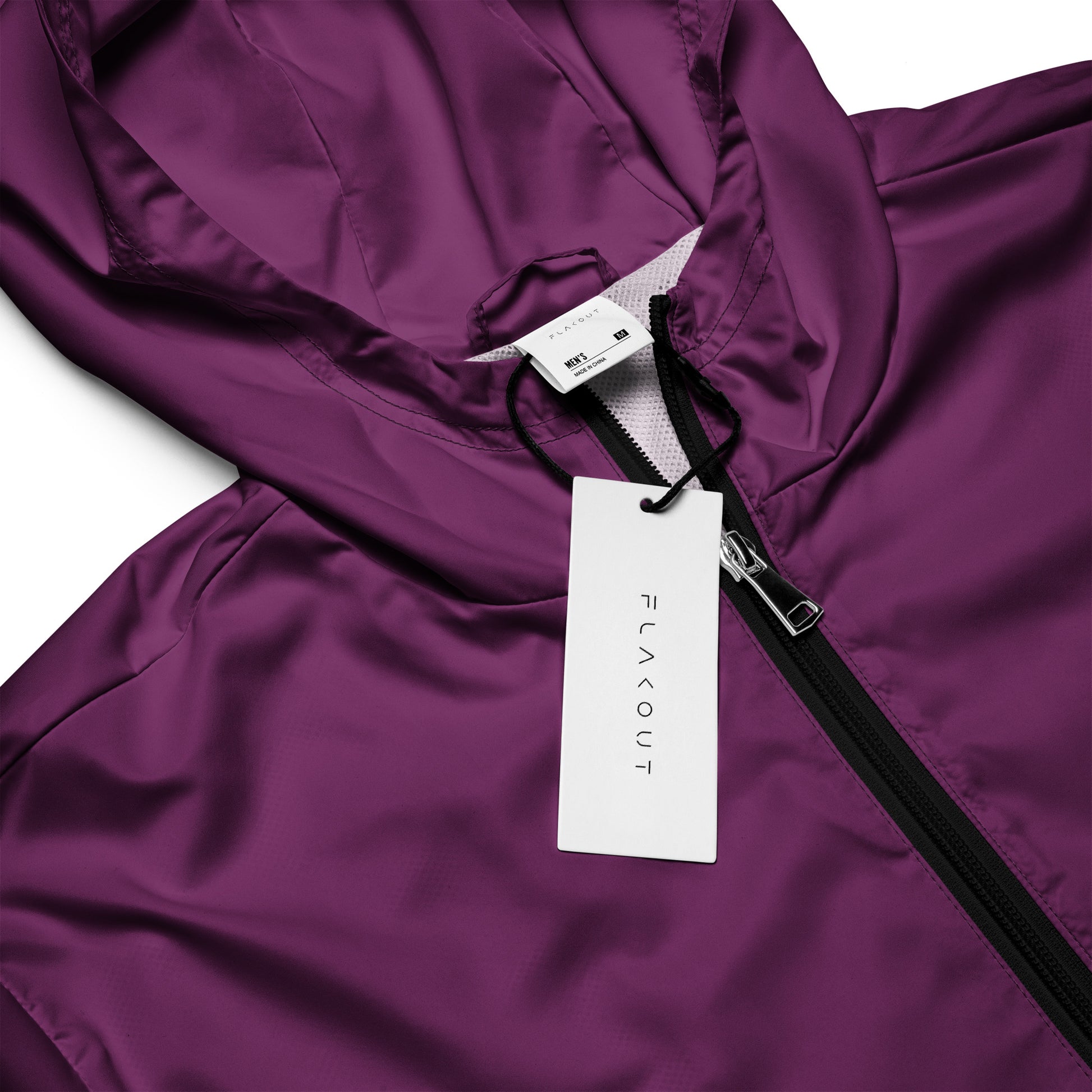 Palatinate Purple Waterproof Windbreaker - FLAKOUT