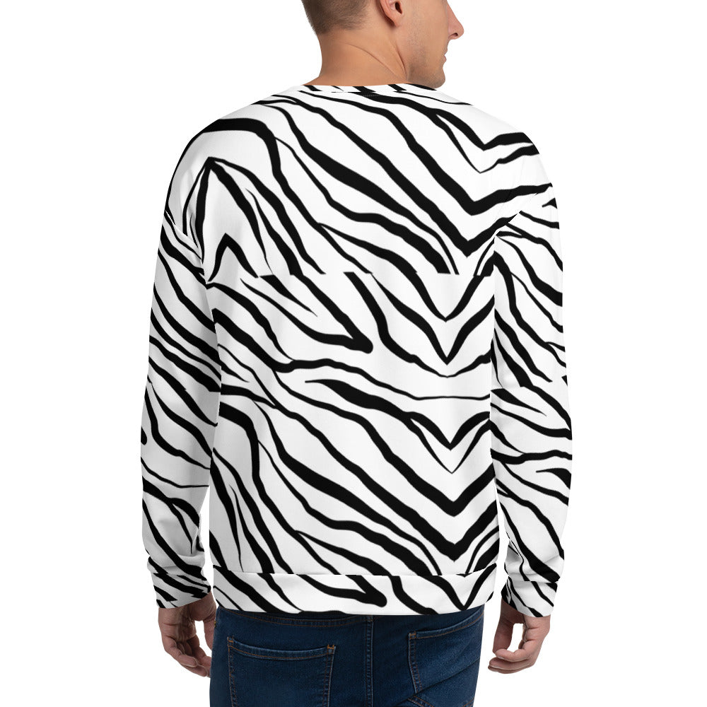 Striped Zebra Vibrance Sweatshirt - FLAKOUT