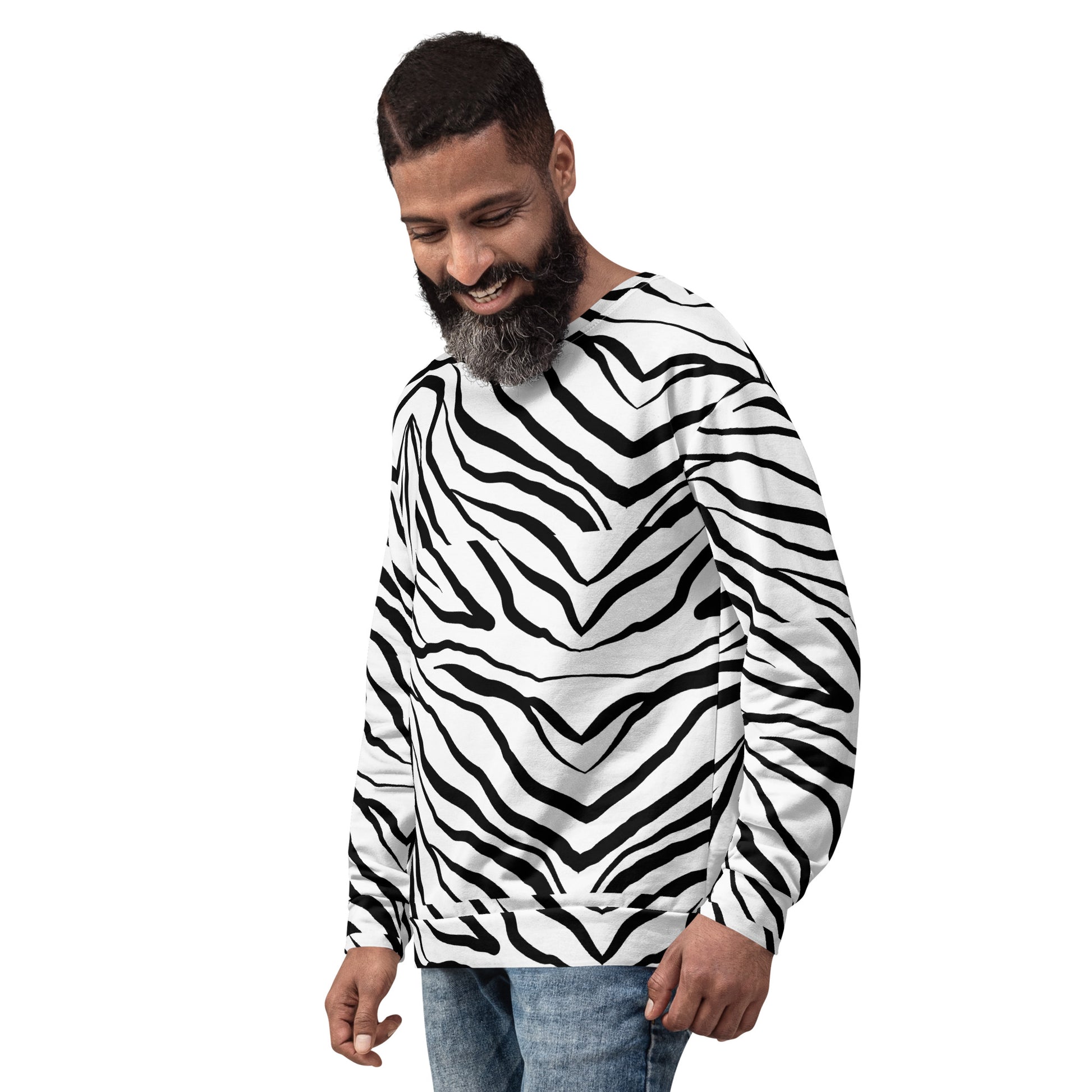 Striped Zebra Vibrance Sweatshirt - FLAKOUT