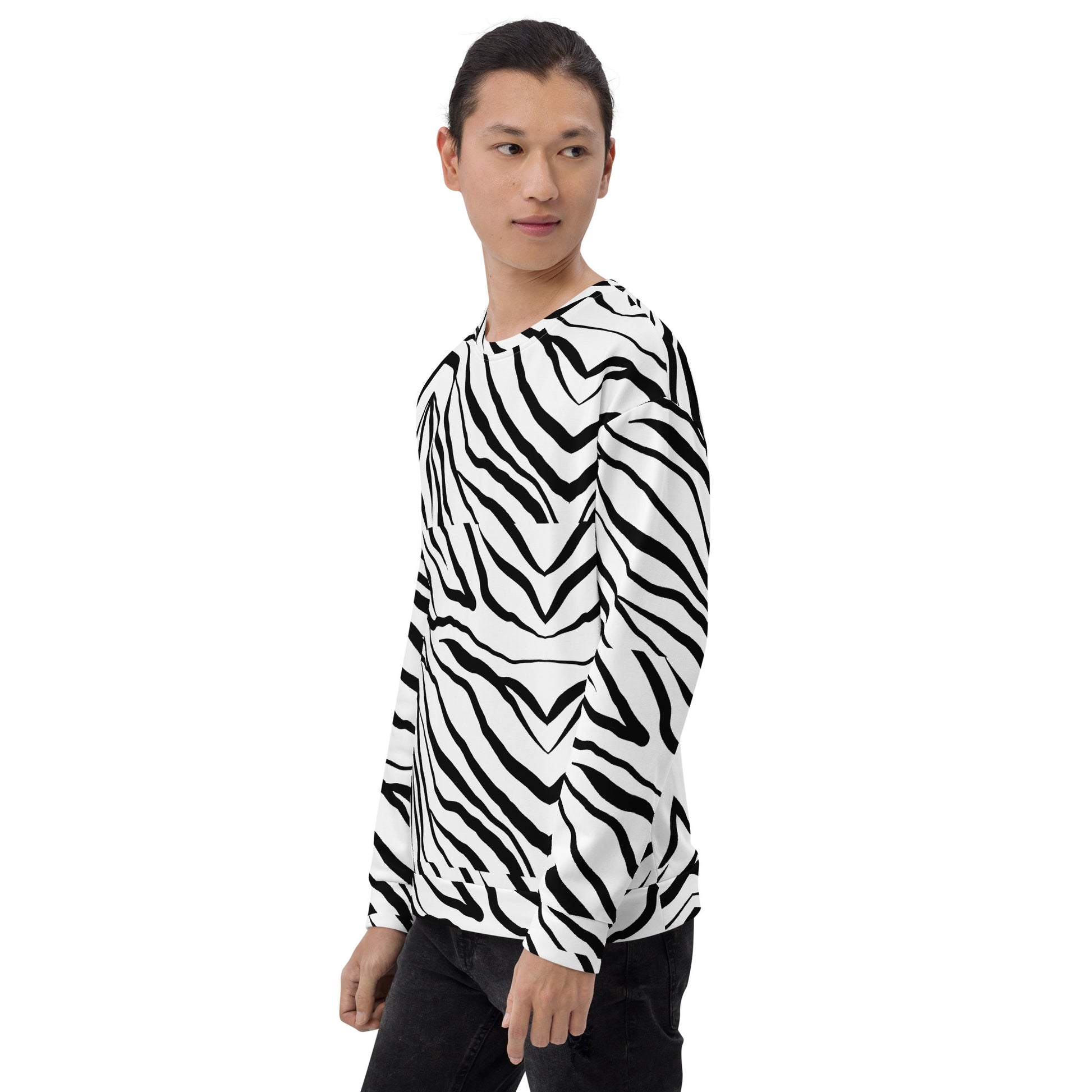 Striped Zebra Vibrance Sweatshirt - FLAKOUT