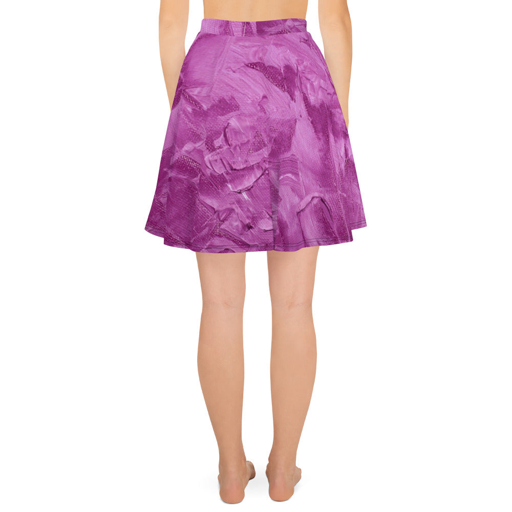 Ebonized Mulberry Women's Skater Skirt - FLAKOUT