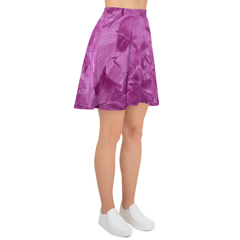 Ebonized Mulberry Women's Skater Skirt - FLAKOUT