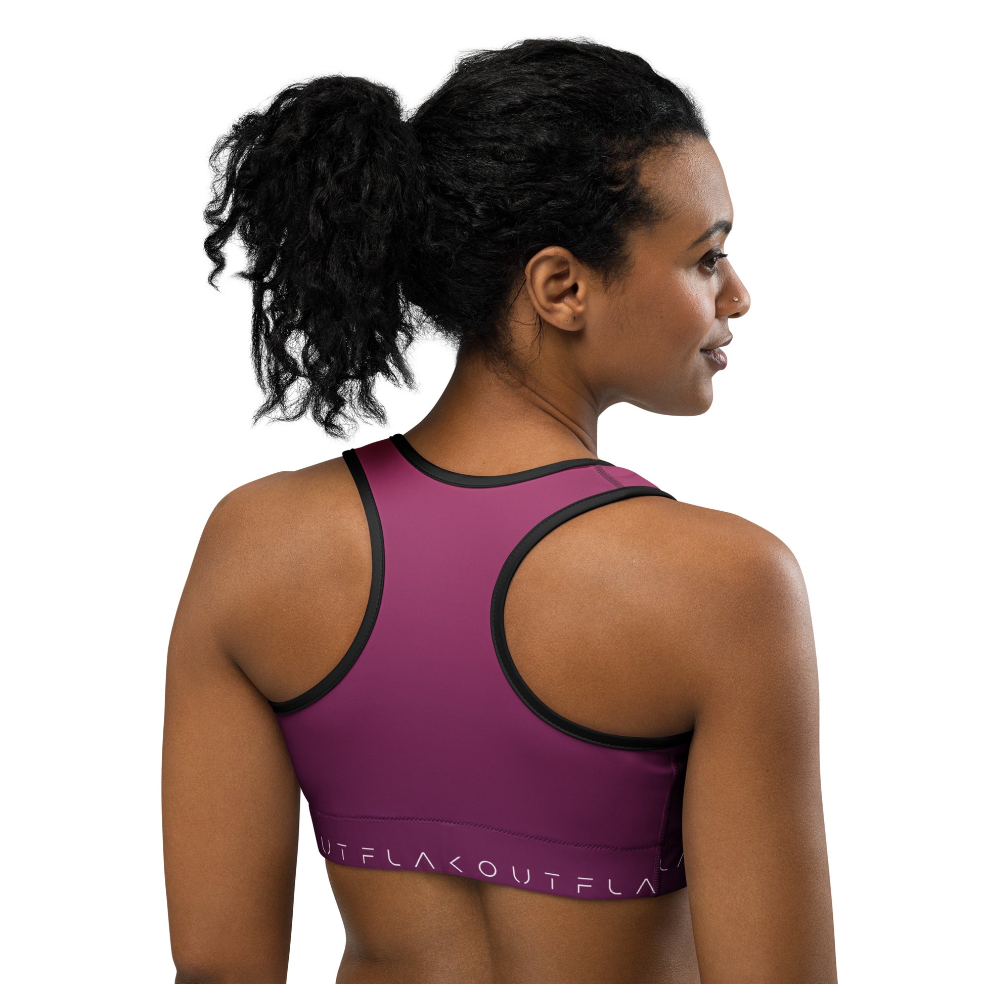 Deep Purple Women's Sports Performance Bra - FLAKOUT