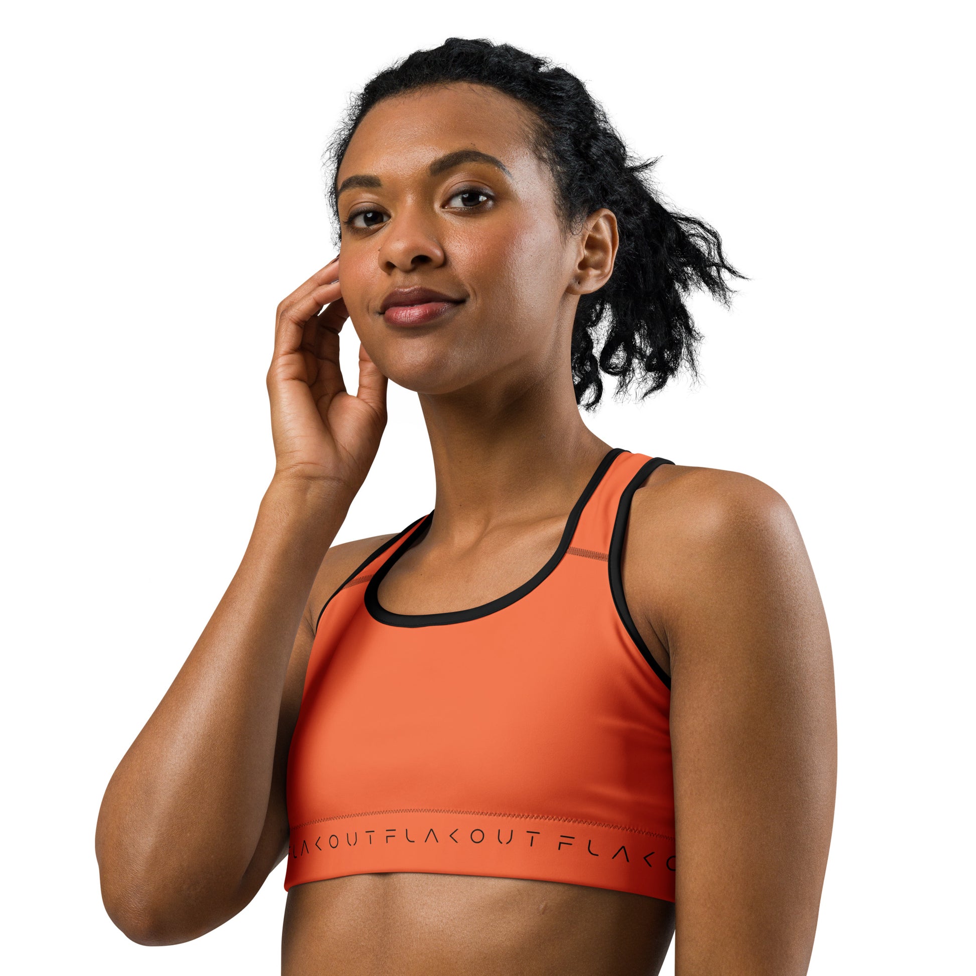 Fiery Burst Women's Sports Performance Bra - FLAKOUT