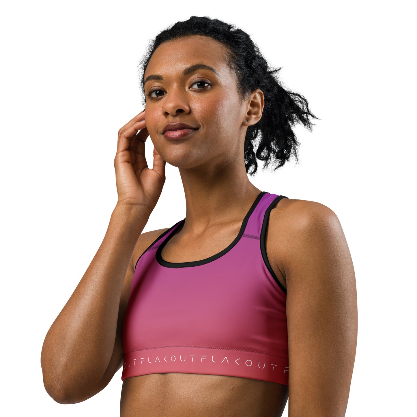 Berry Sunset Women's Sports Performance Bra - FLAKOUT