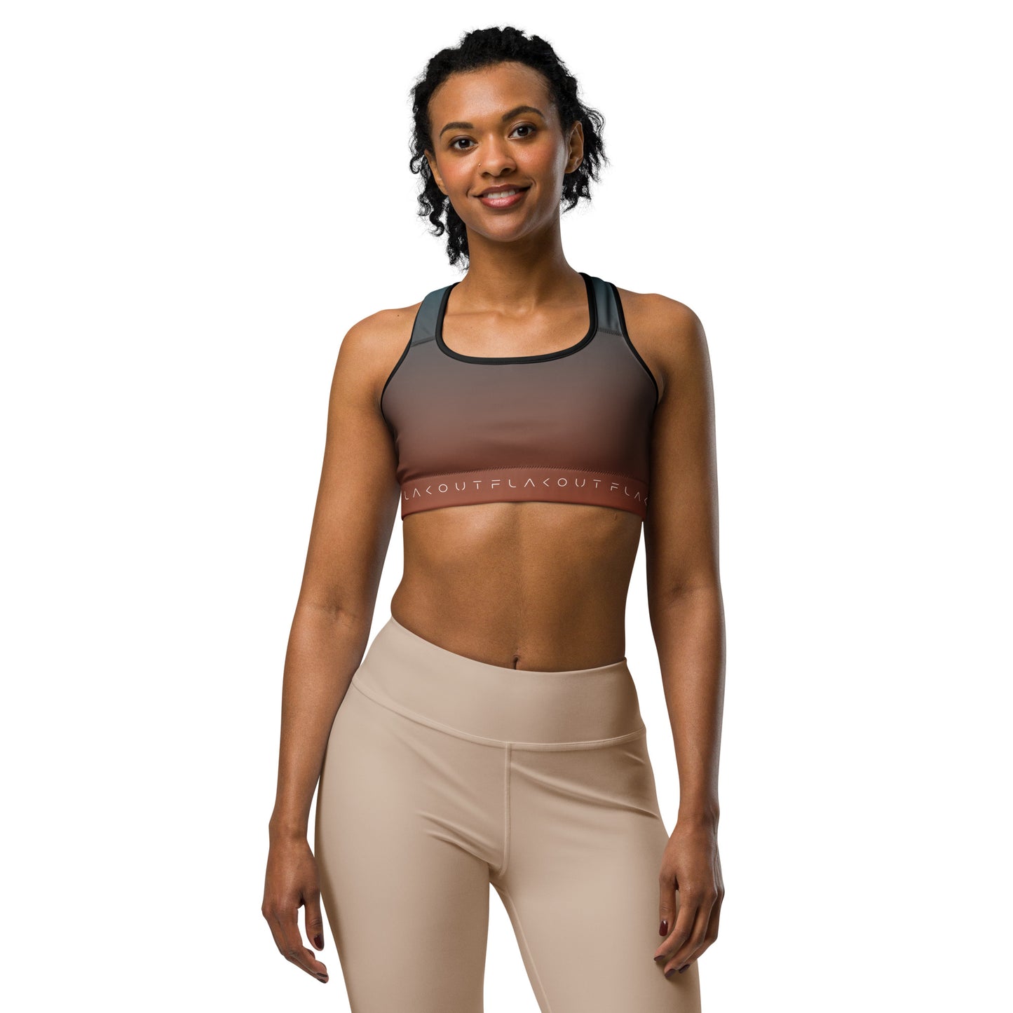 Peachy Indigo Women's Sports Performance Bra - FLAKOUT