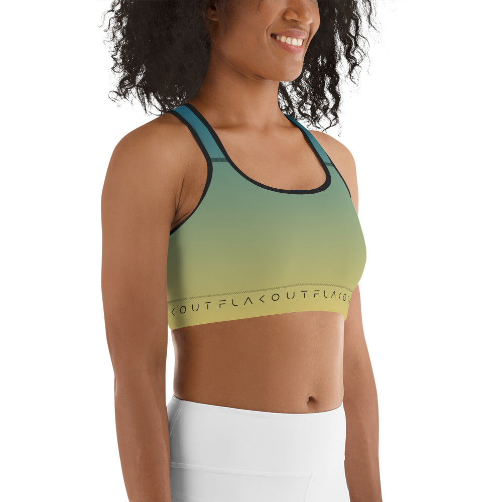 Oceanic Dawn Women's Sports Performance Bra - FLAKOUT