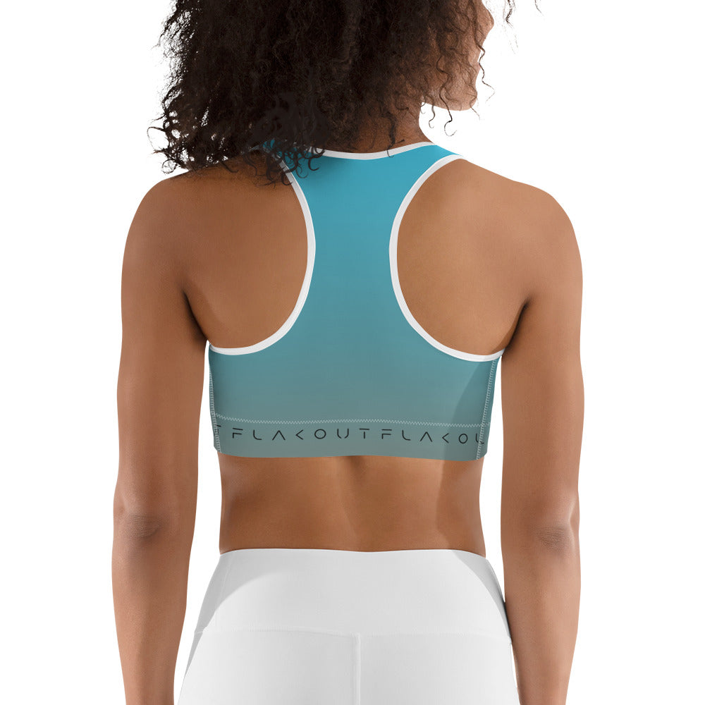 Aqua Skyline Women's Sports Performance Bra - FLAKOUT