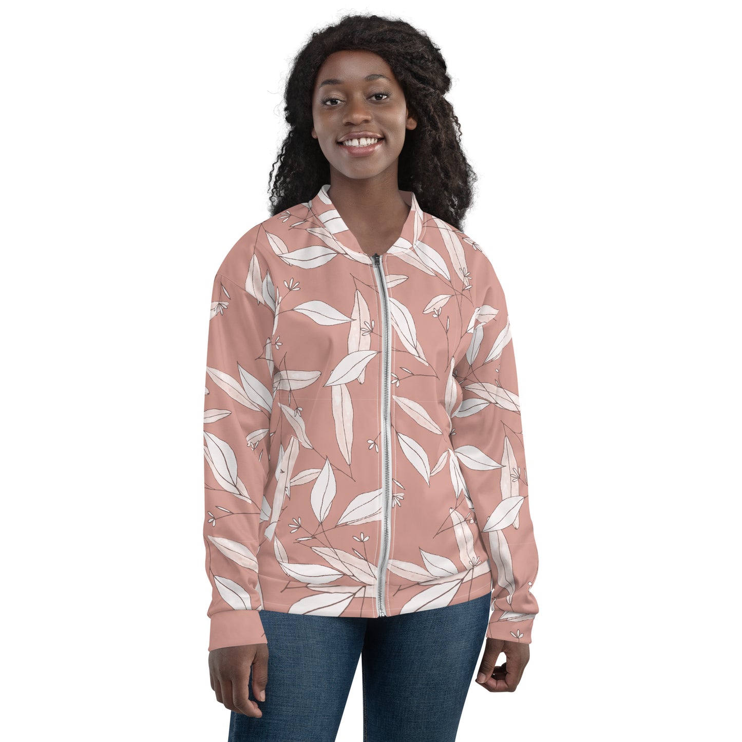 Feathered Finesse Women's Bomber Jacket - FLAKOUT