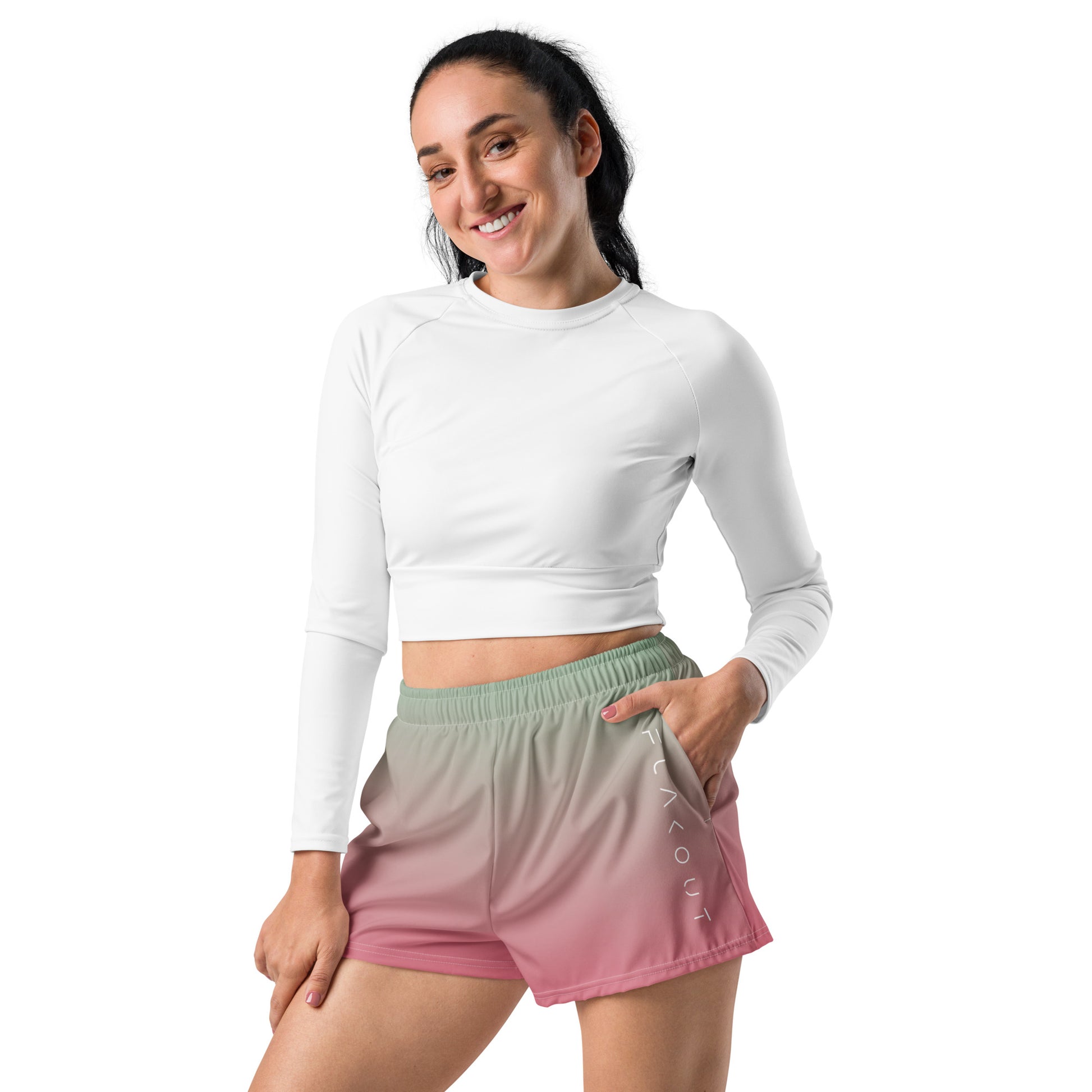 Minty Rose Women’s Recycled Shorts - FLAKOUT