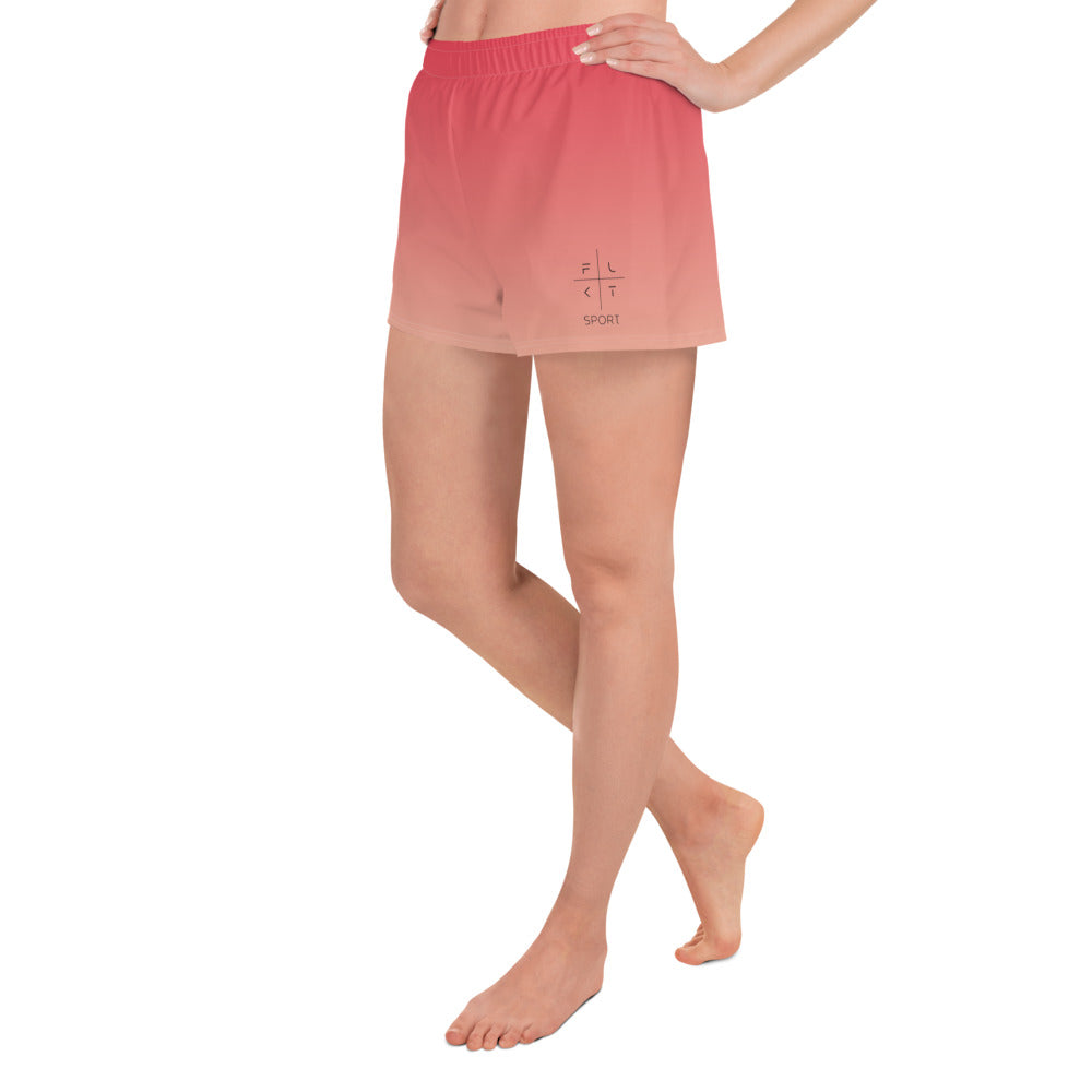 FLAKOUT Sport Strawberry Dream Women’s Recycled Athletic Shorts - FLAKOUT