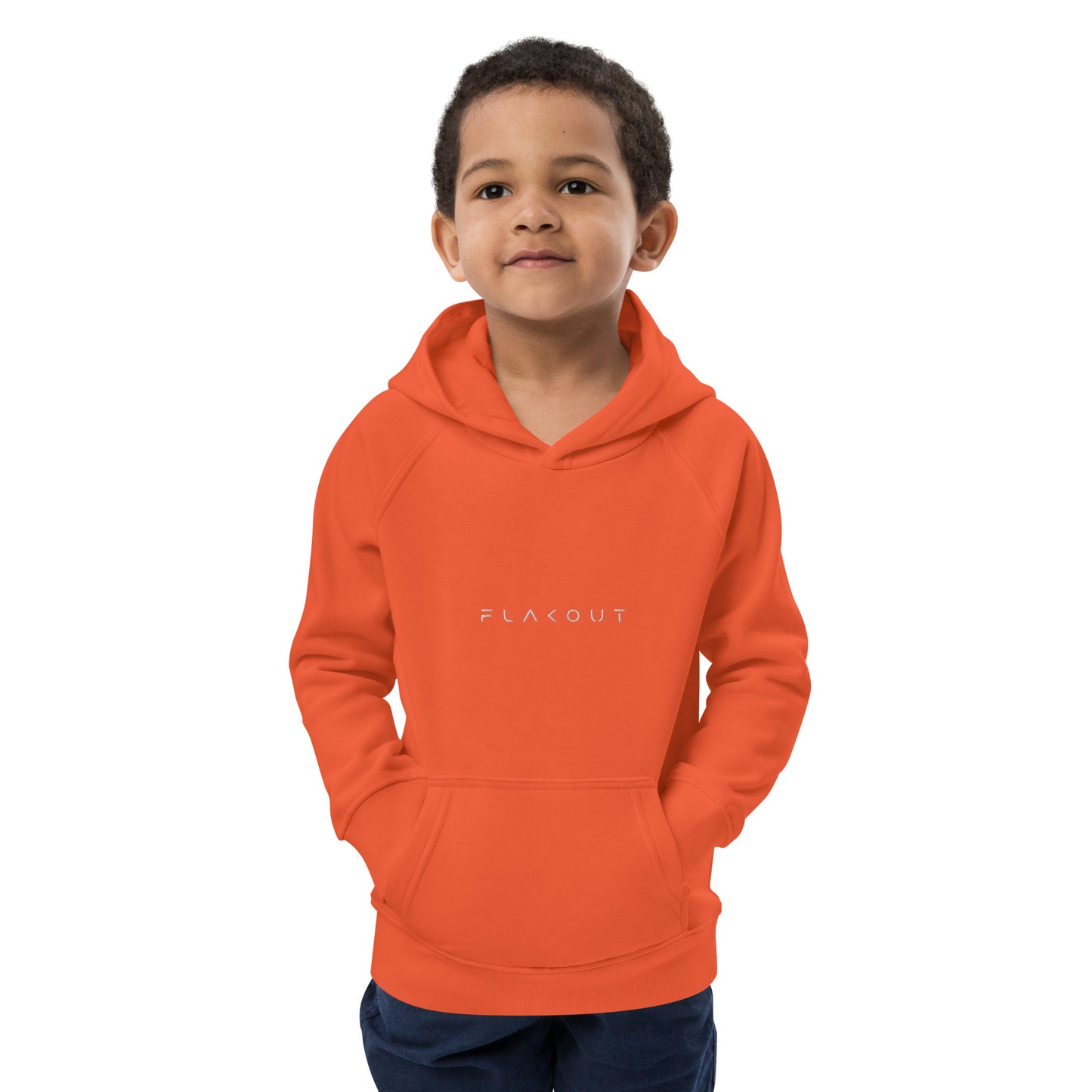 FLAKOUT Logo Embroidered Kid's Recycled Hoodie - FLAKOUT