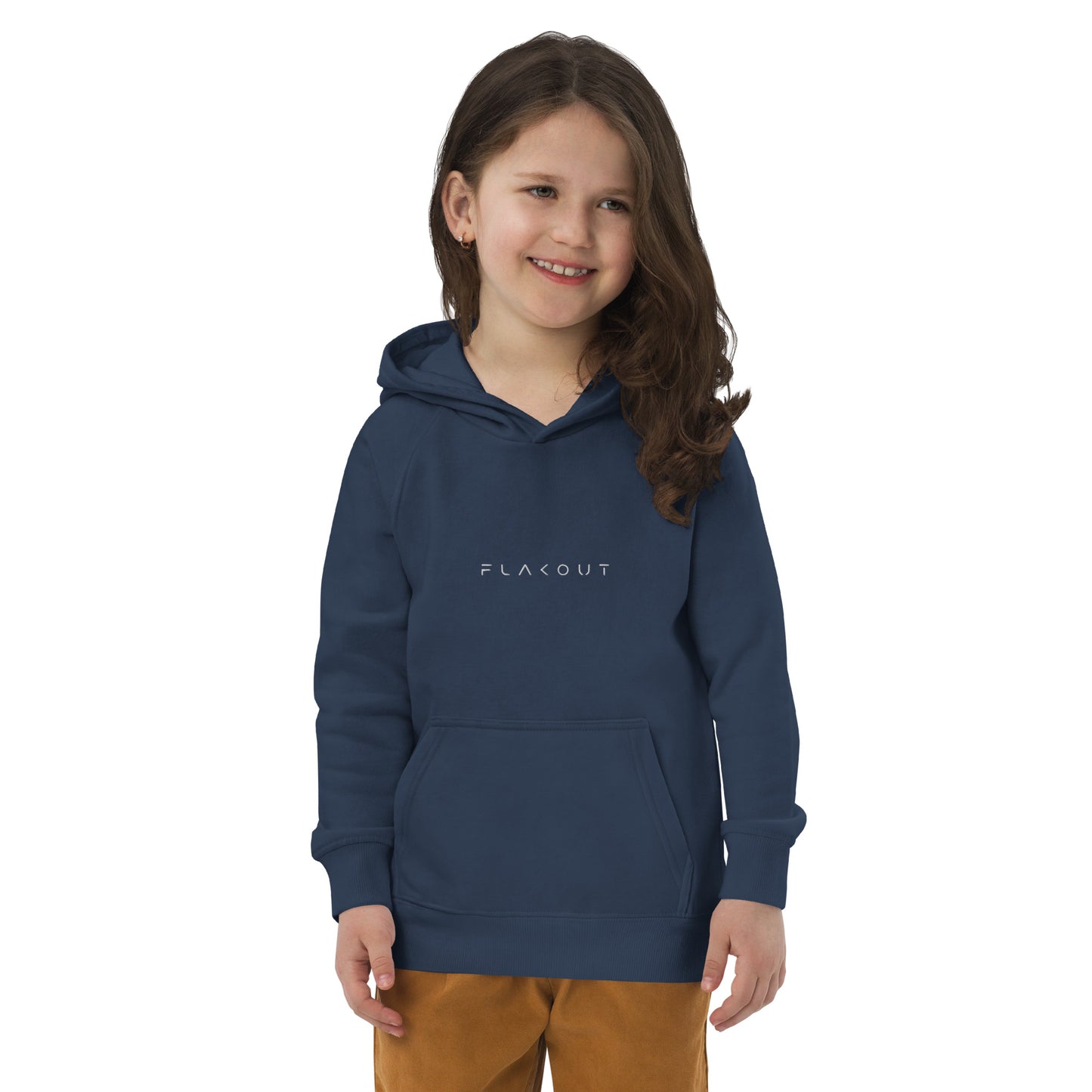 FLAKOUT Logo Embroidered Kid's Recycled Hoodie - FLAKOUT