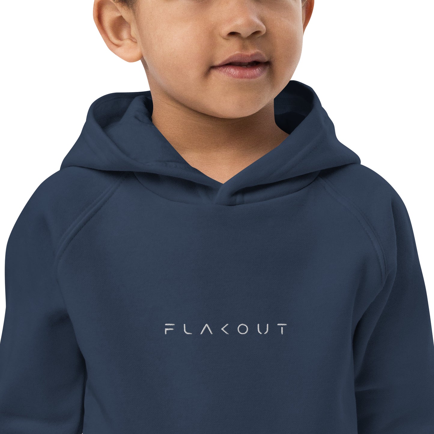 FLAKOUT Logo Embroidered Kid's Recycled Hoodie - FLAKOUT