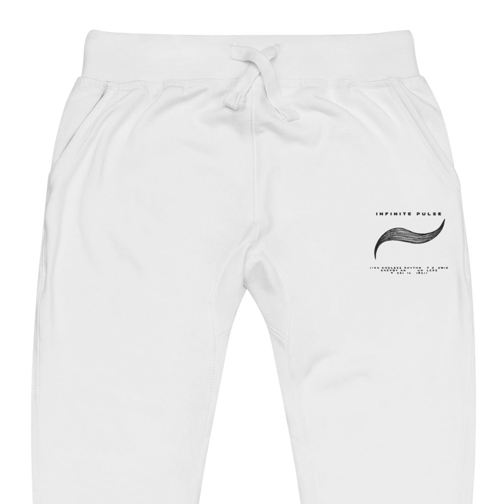 Infinite Pulse Embroidered Unisex Fleece Sweatpants - FLAKOUT