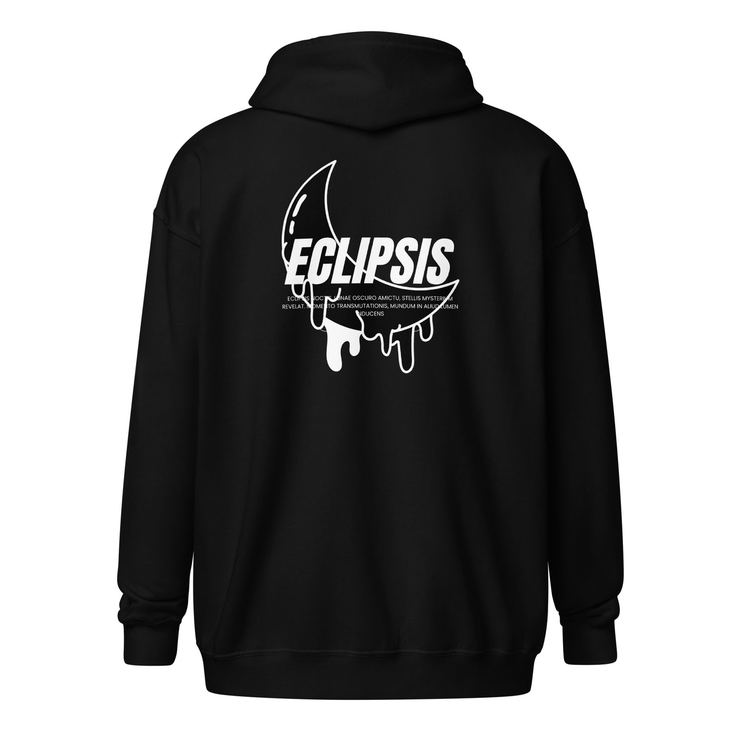 Lunar Eclipsis Heavy Harmony Fusion Zip Hoodie - Black - FLAKOUT