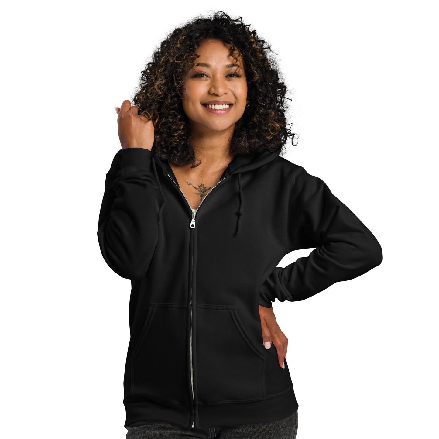 Flakout. Heavy Harmony Fusion Zip Hoodie - Black - FLAKOUT