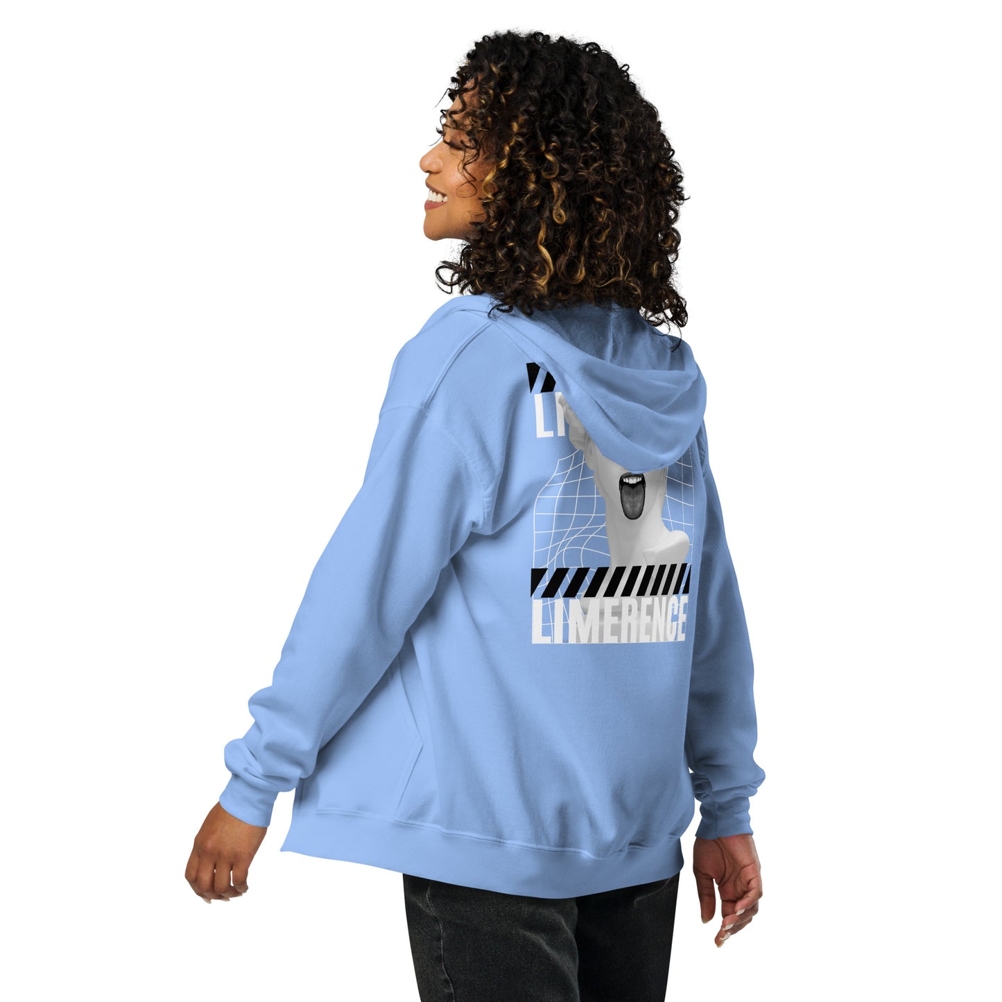 Limerence Heavy Harmony Fusion Zip Hoodie - Carolina Blue - FLAKOUT