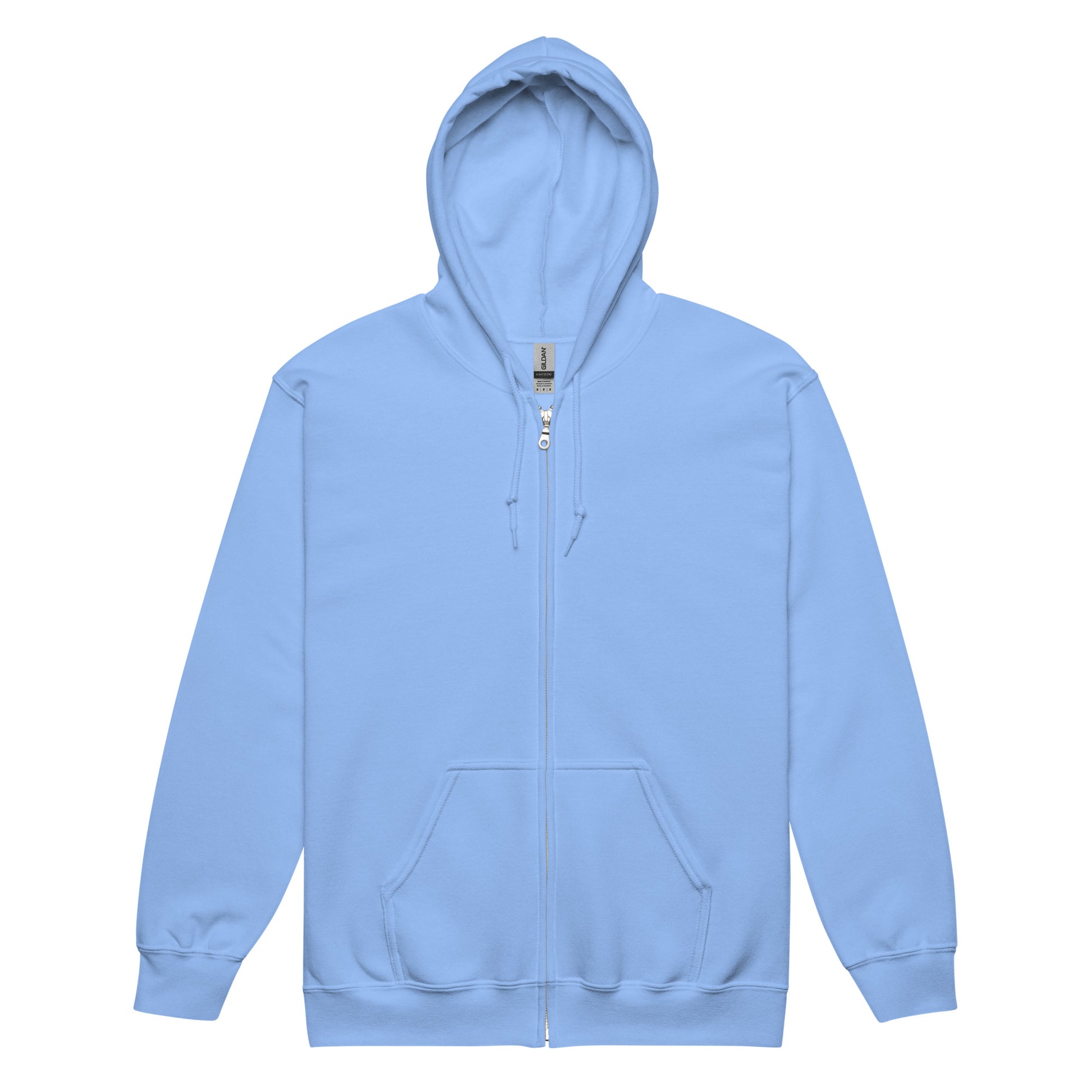 Flakout. Heavy Harmony Fusion Zip Hoodie - Carolina Blue - FLAKOUT