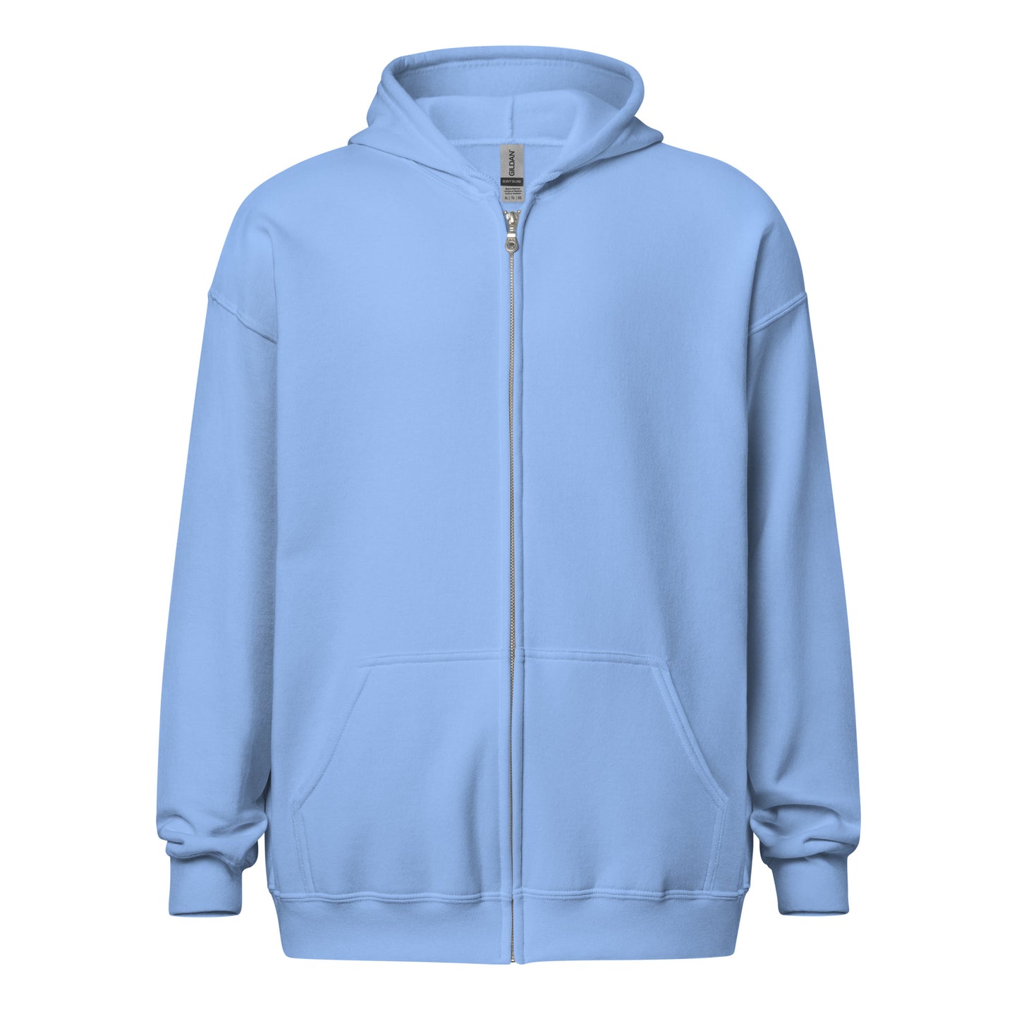 Streetwise Urbanity Heavy Harmony Fusion Zip Hoodie - Carolina Blue - FLAKOUT