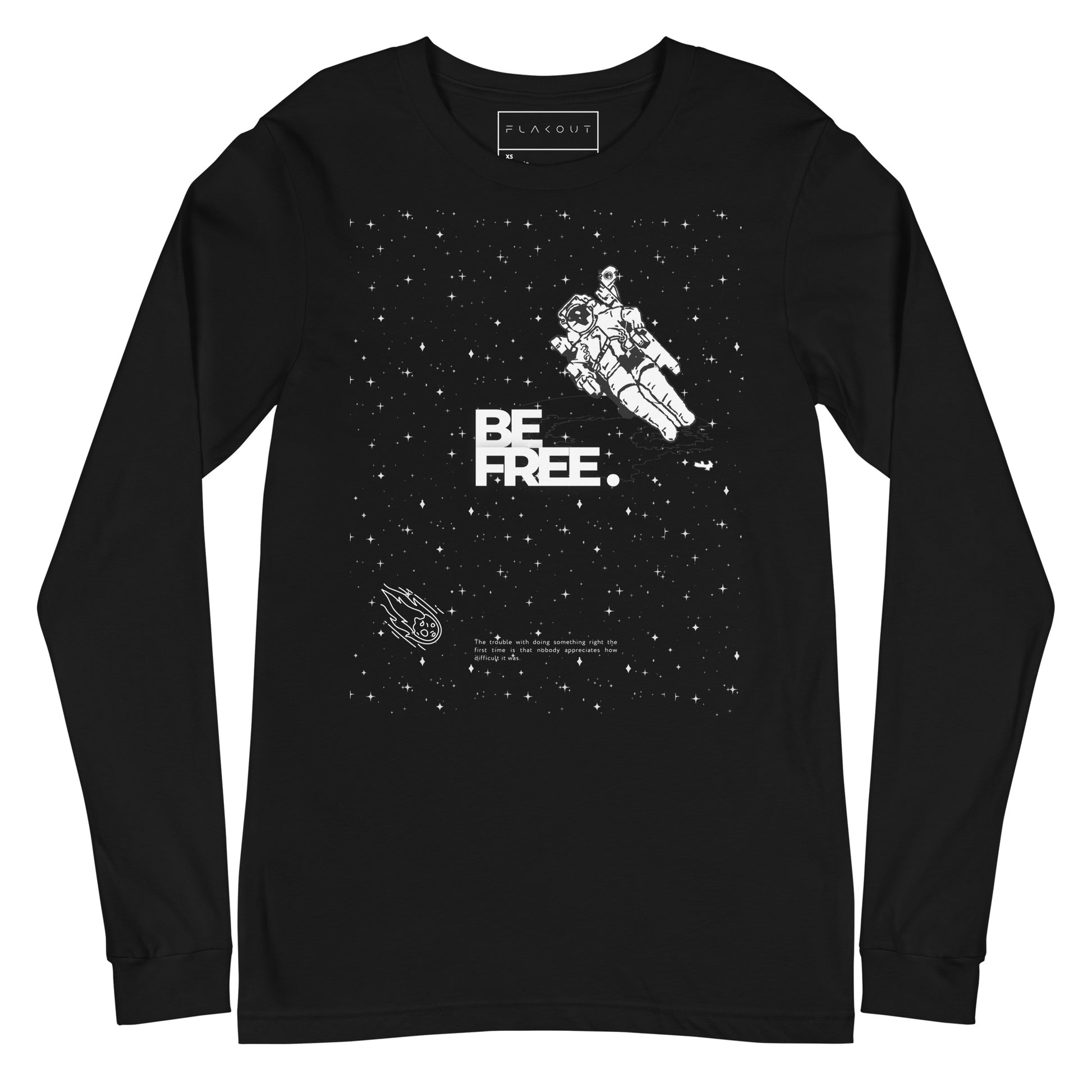 Be Free On Outer Orbit Long Sleeve Tee - FLAKOUT