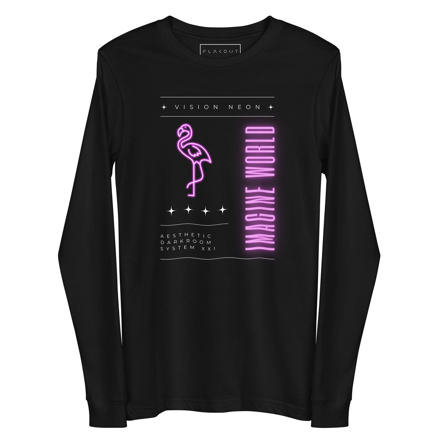 Vision Neon Utopia Long Sleeve Tee - FLAKOUT