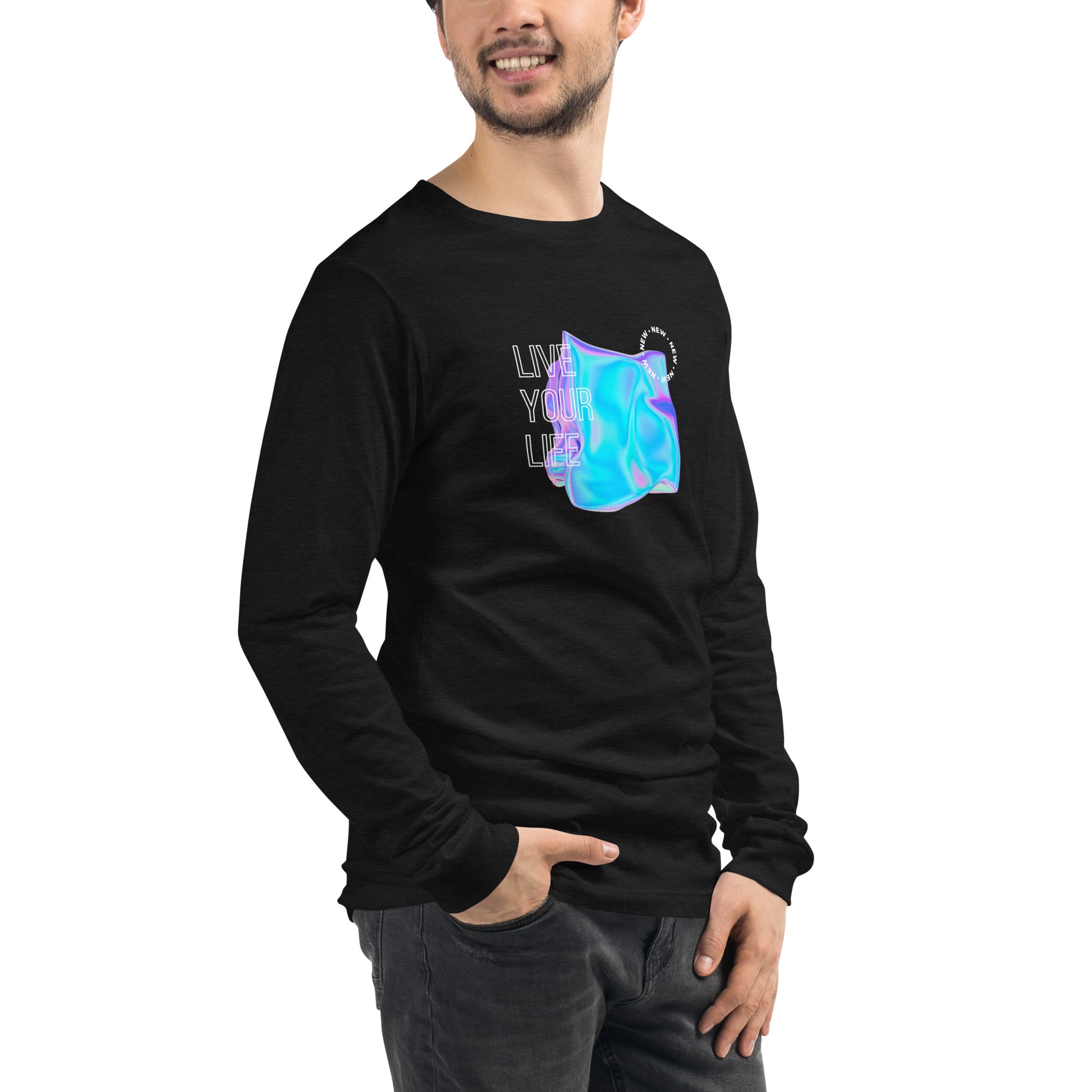 Vivid Existence Live Your Life Long Sleeve Tee - FLAKOUT