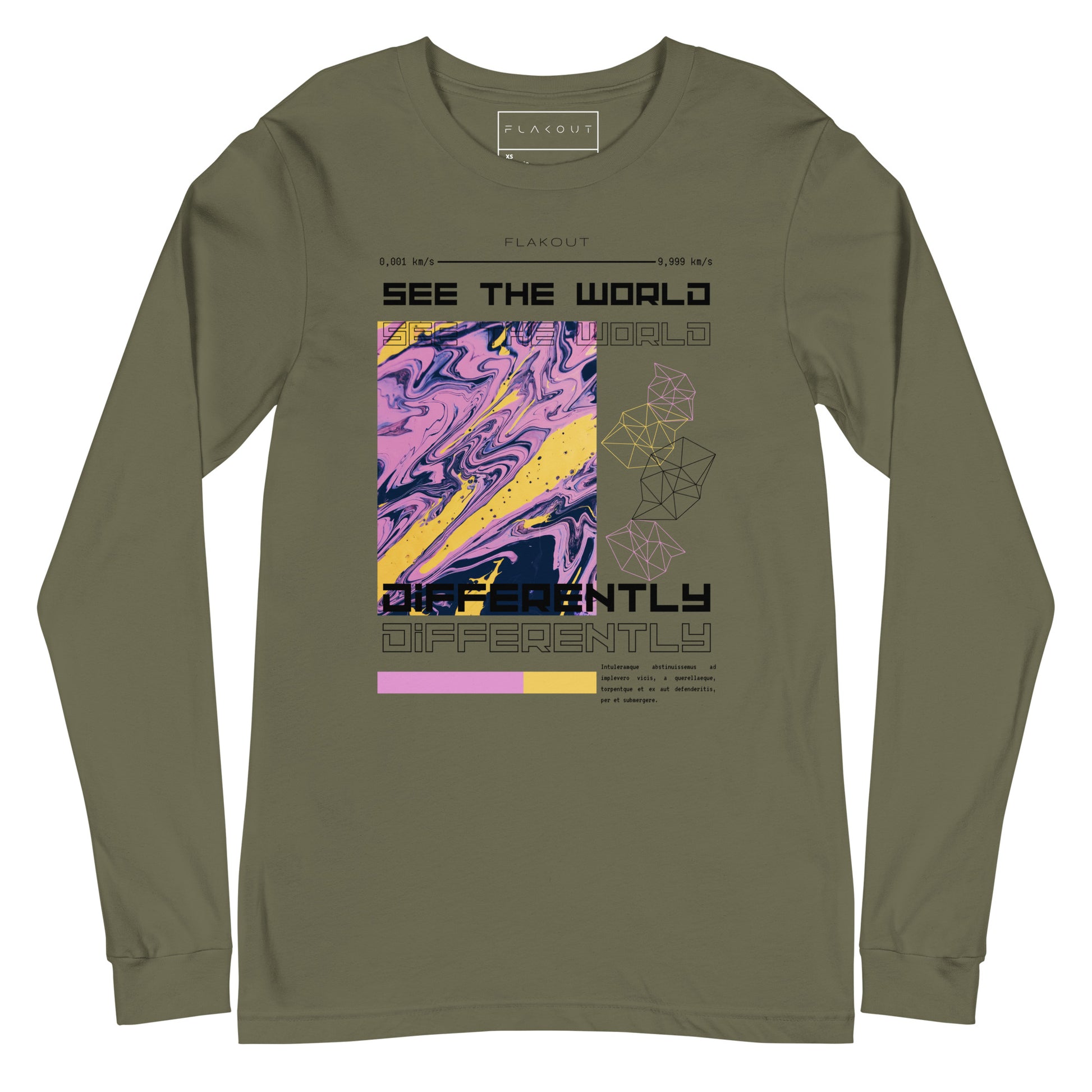 Divergent Horizon See The World Differently Long Sleeve Tee - FLAKOUT