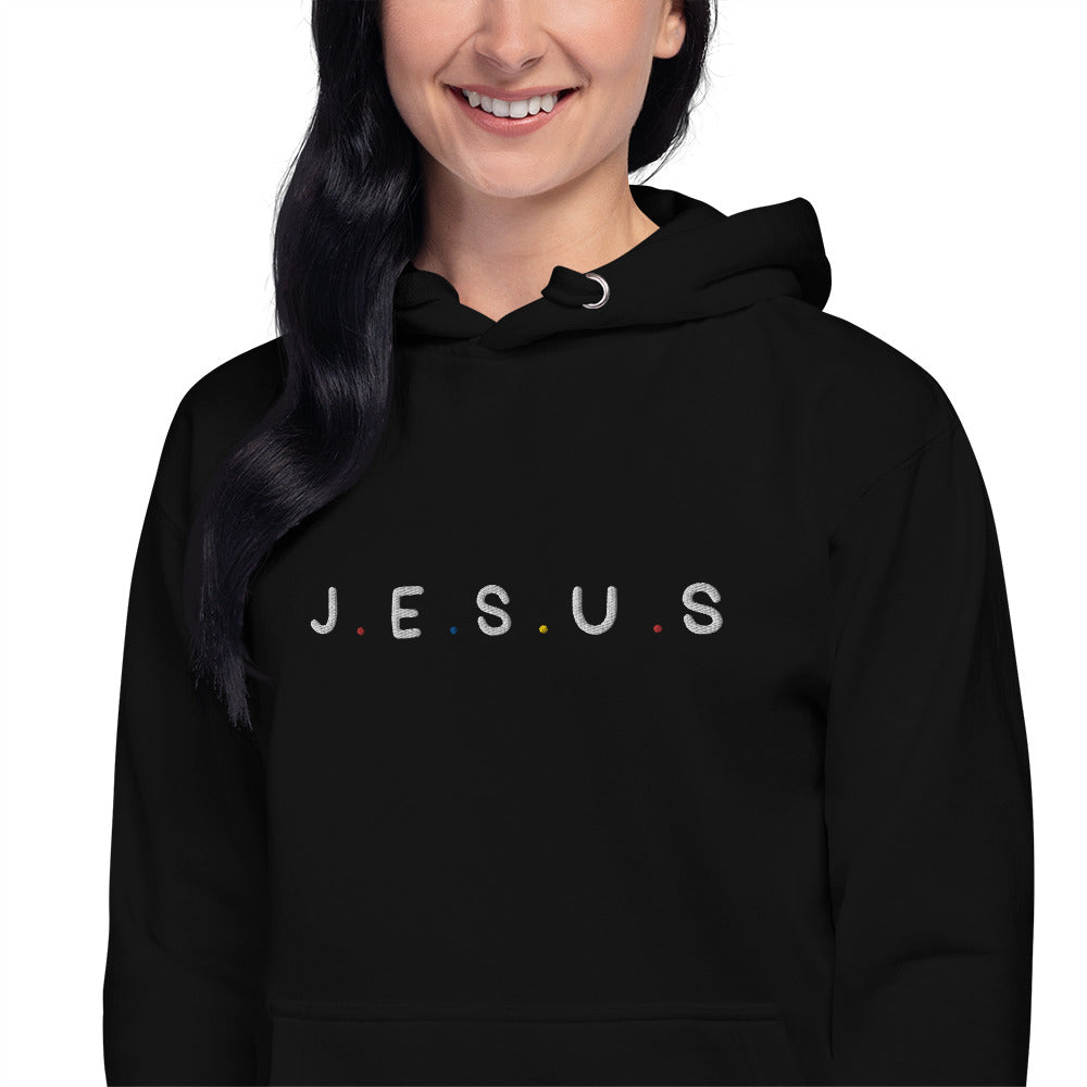 J.E.S.U.S Embroidered Unisex Hoodie - FLAKOUT