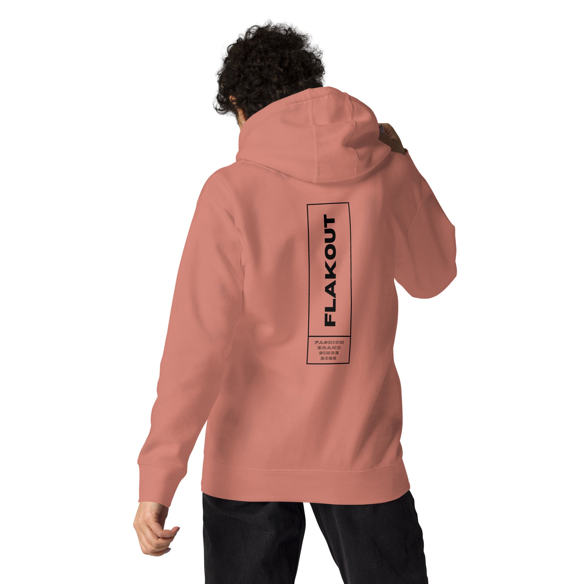 FLAKOUT Logo Stripe Back Unisex Hoodie - FLAKOUT