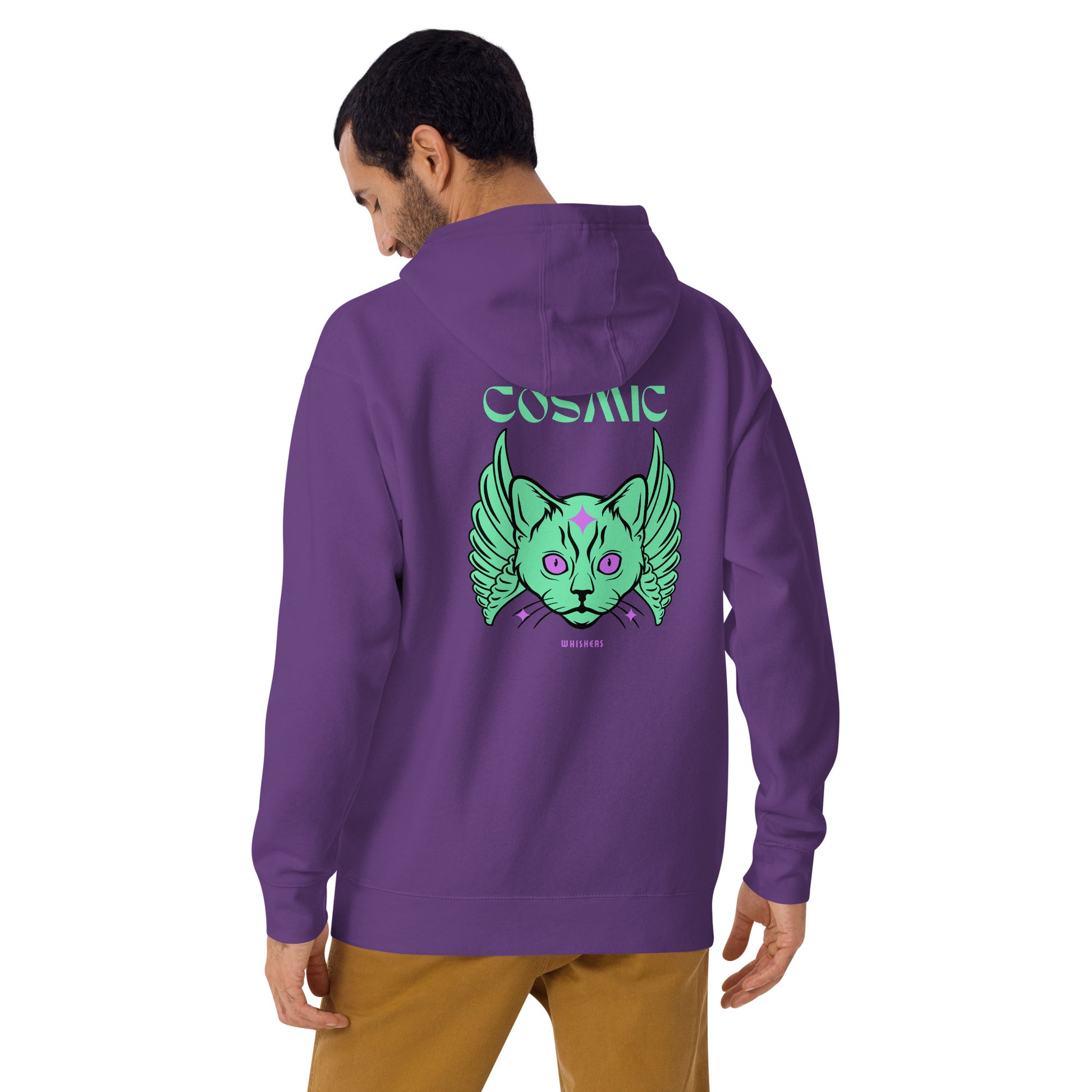 Cosmic Whiskers Unisex Hoodie - FLAKOUT