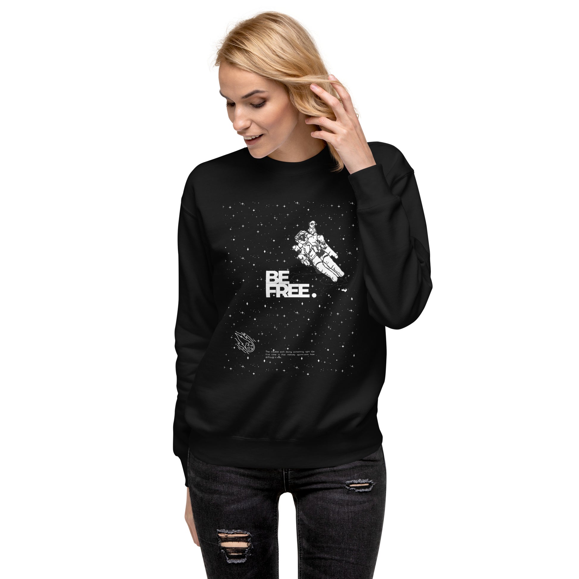 Be Free On Outer Orbit Sweatshirt - FLAKOUT