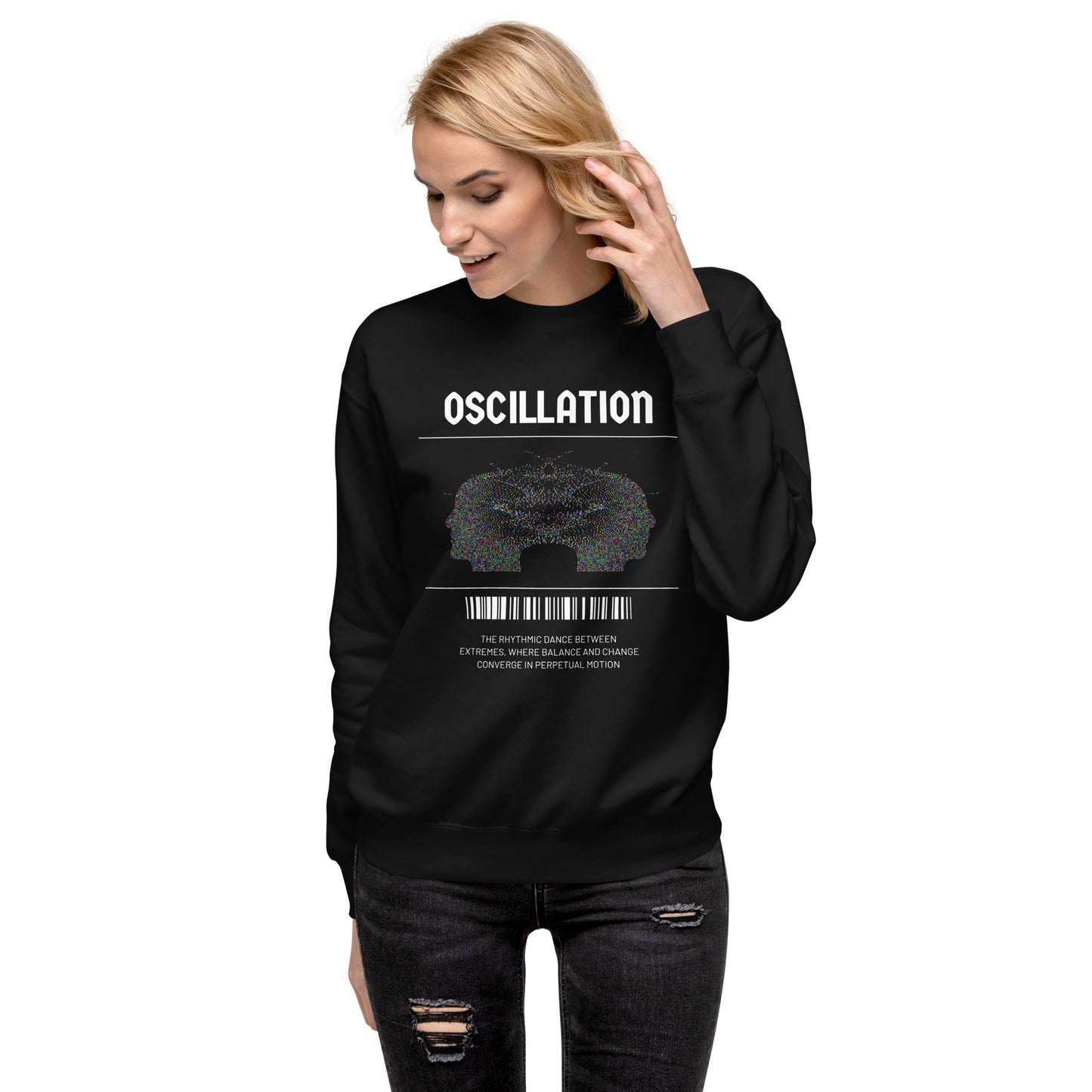 Oscillation Unisex Fleece Sweatshirt - FLAKOUT