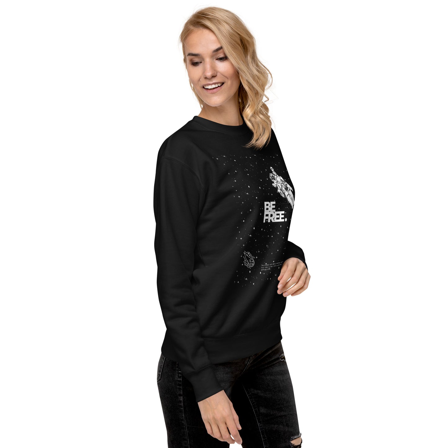 Be Free On Outer Orbit Sweatshirt - FLAKOUT