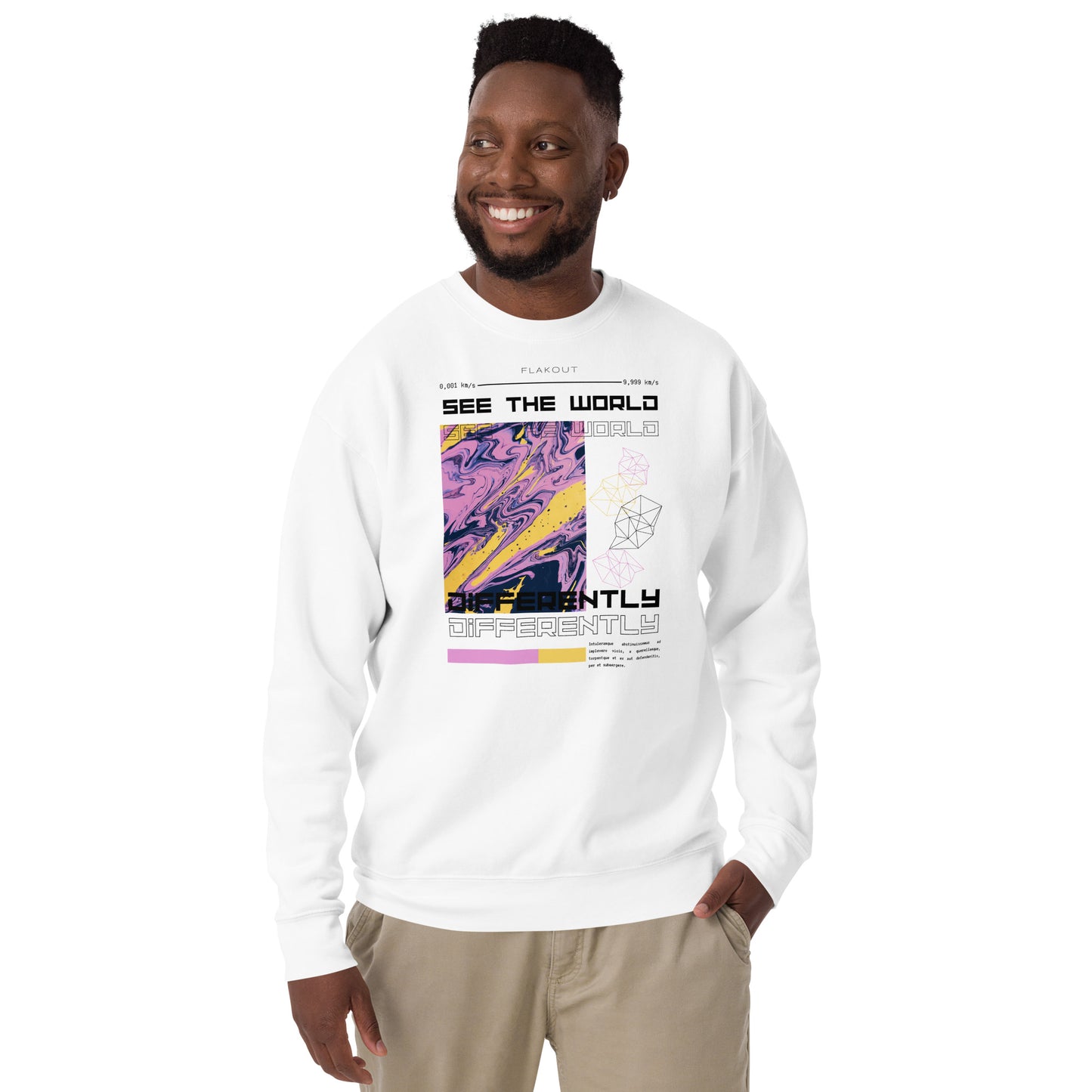 Divergent Horizon See The World Differently Sweatshirt - FLAKOUT