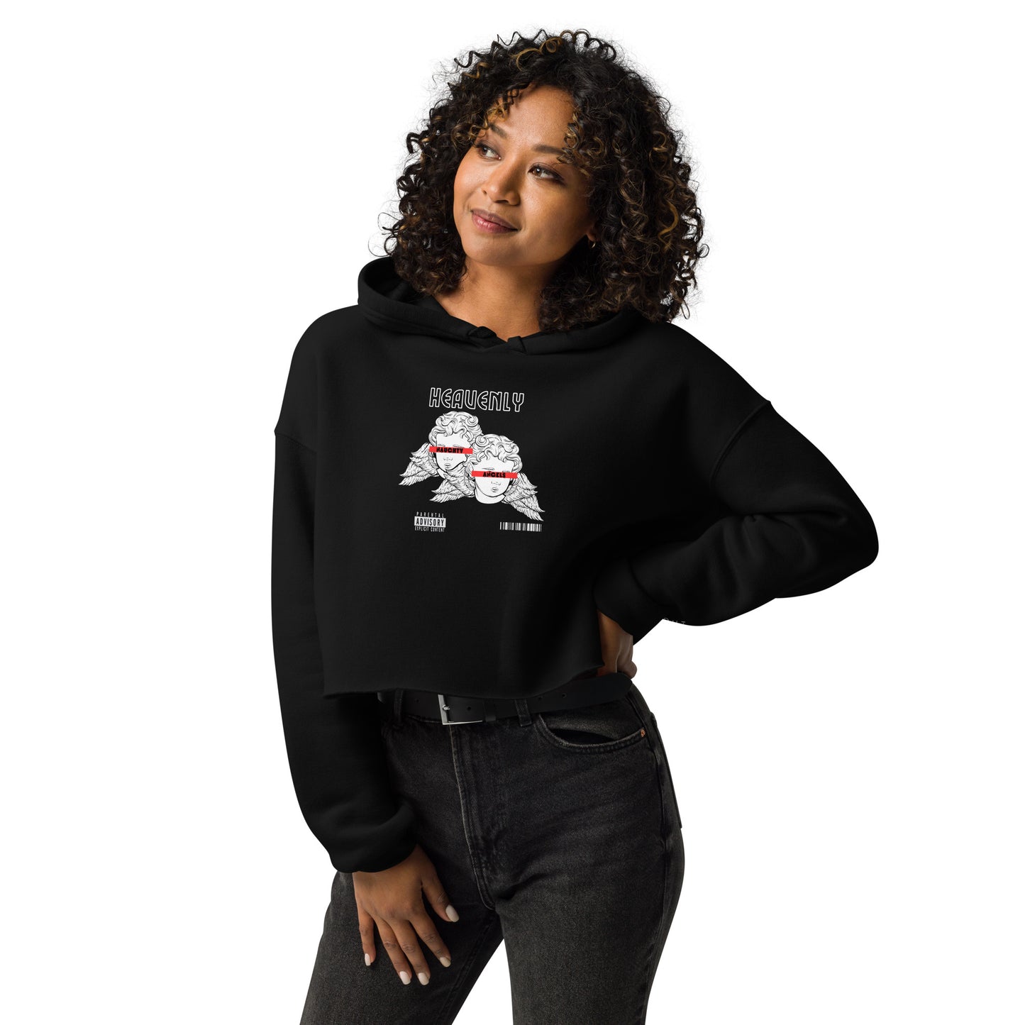 Naughty Angels Women's Crop Hoodie - FLAKOUT