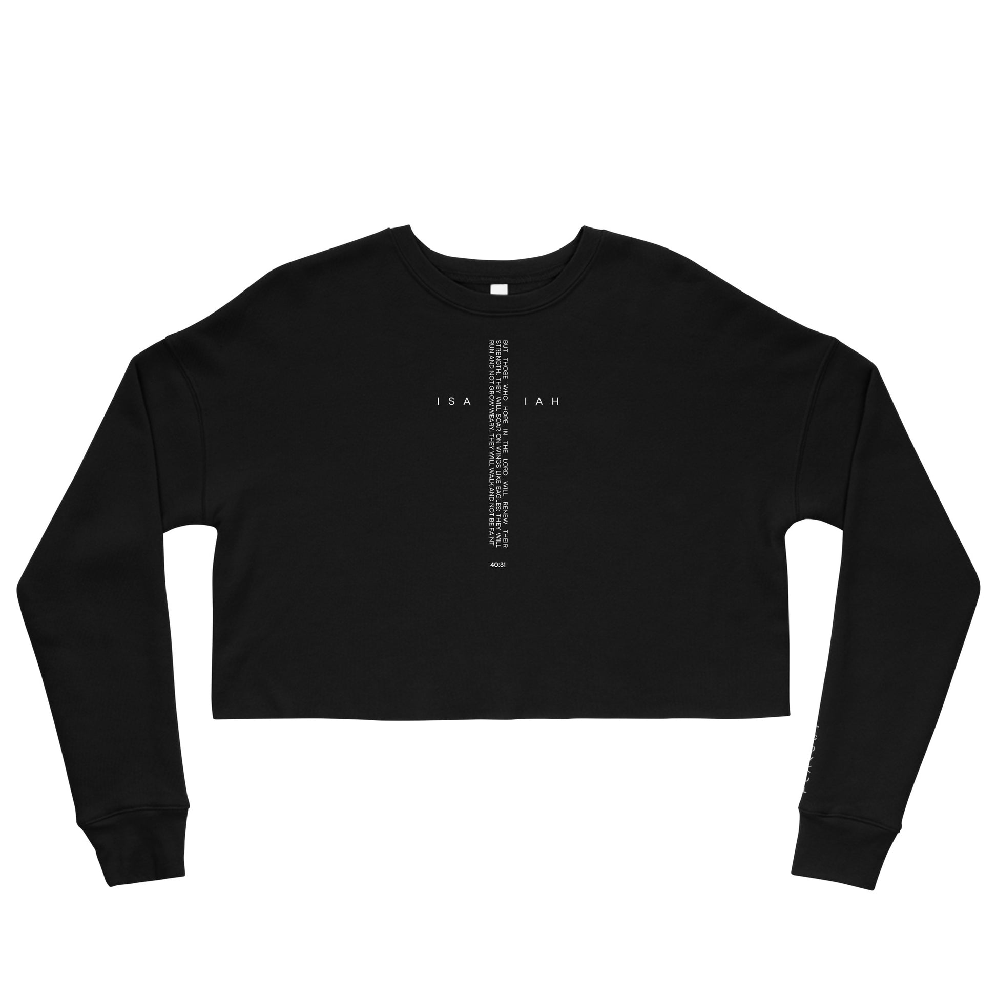 Isaiah 40:31 Women's Crop Sweatshirt - FLAKOUT