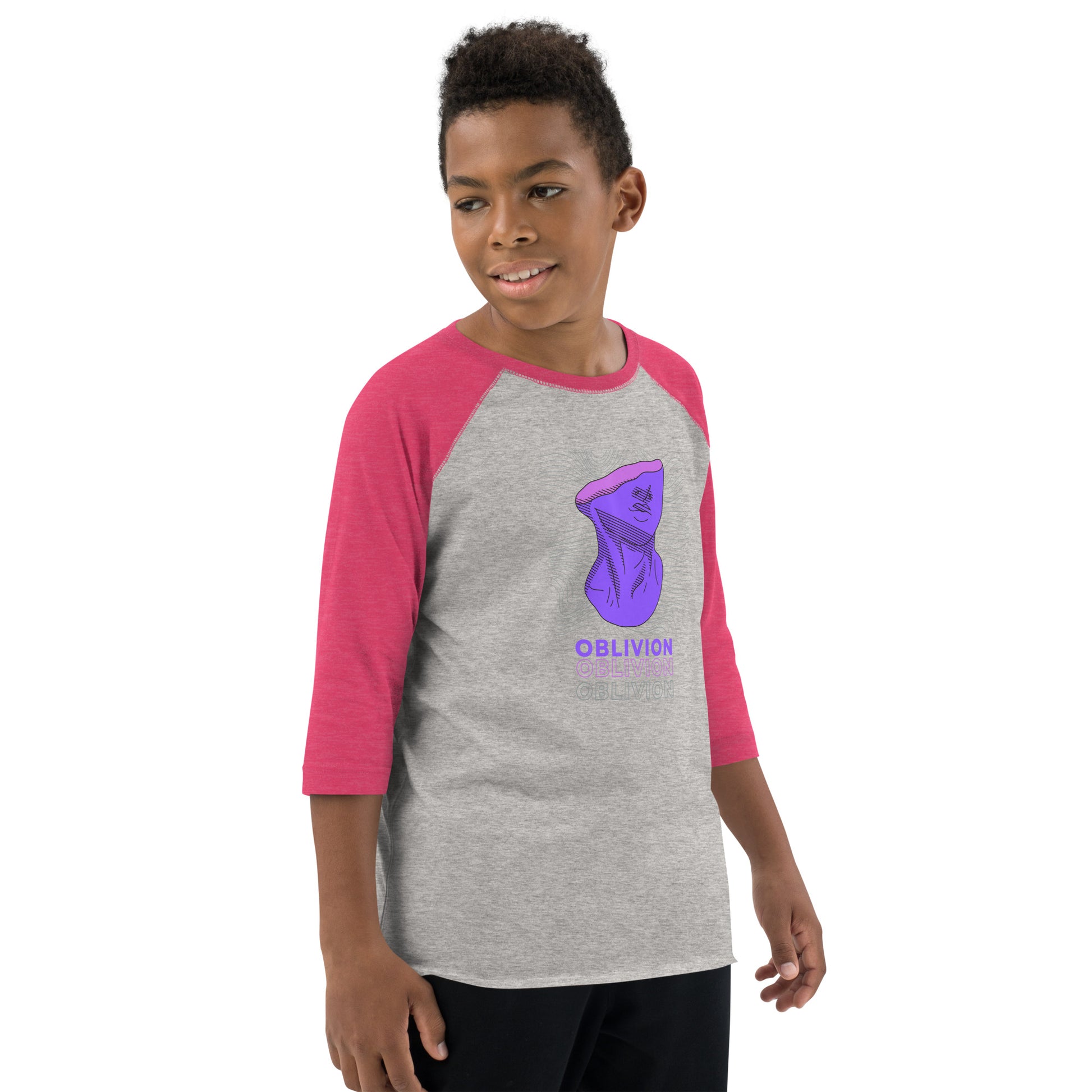 Violet Veil Of Oblivion Kid's Long Sleeve Shirt - FLAKOUT