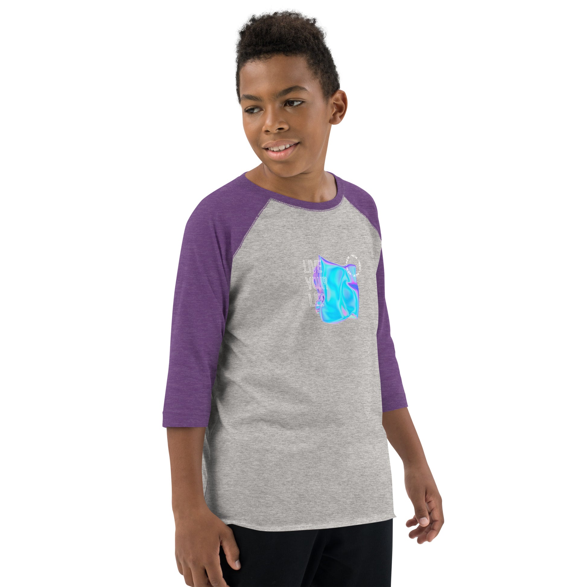 Vivid Existence Live Your Life Kid's Long Sleeve Shirt - FLAKOUT