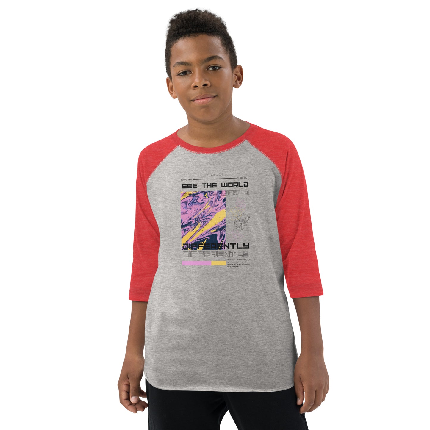 Divergent Horizon See The World Differently Kid's Long Sleeve Shirt - FLAKOUT