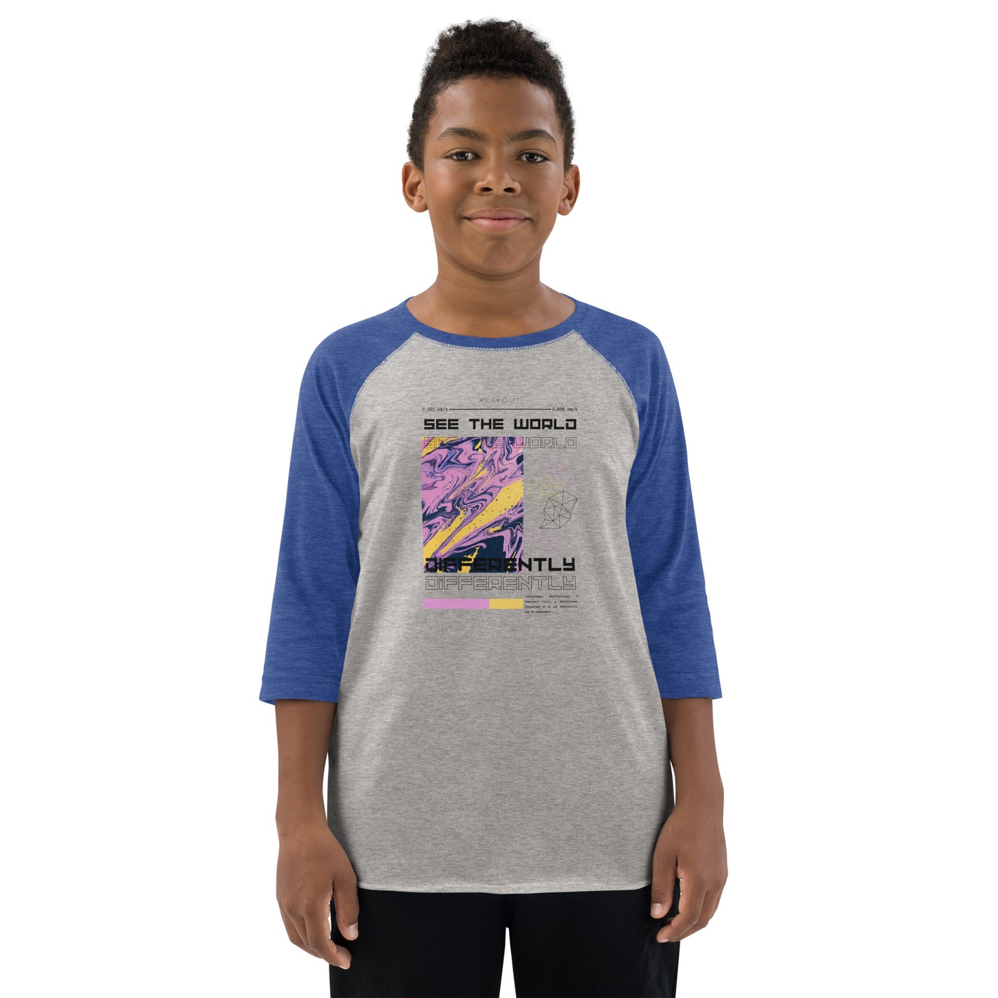 Divergent Horizon See The World Differently Kid's Long Sleeve Shirt - FLAKOUT