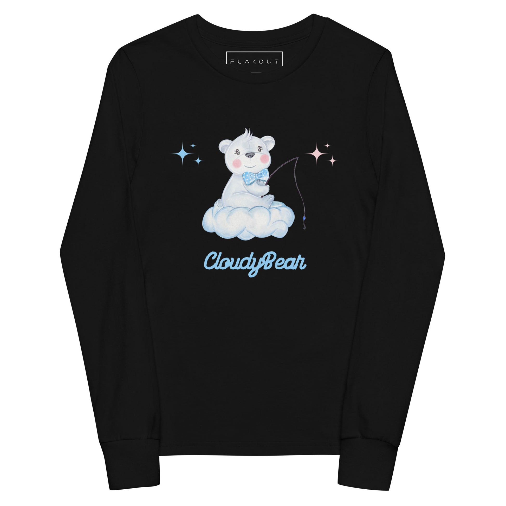 CloudyBear Girl's Long Sleeve Tee - FLAKOUT