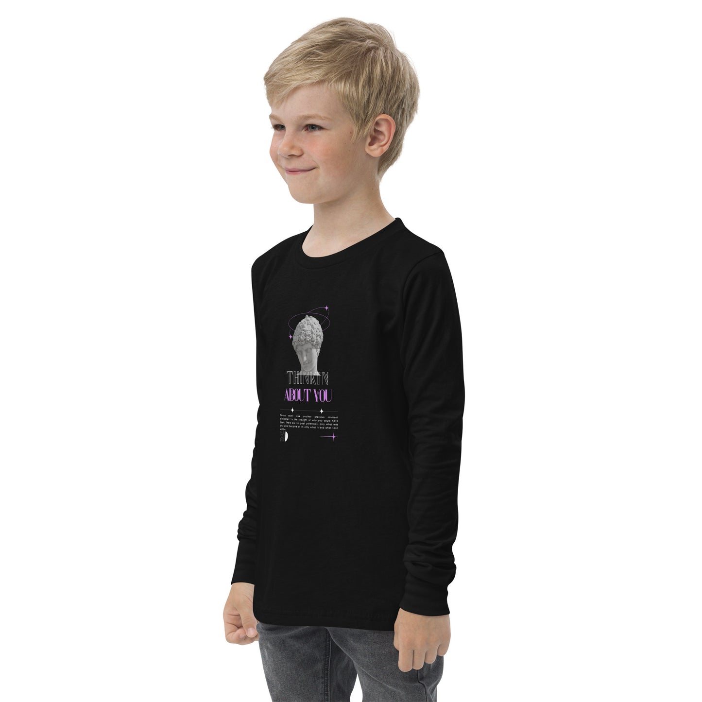 Mindfully Thinki'n About You Kid's Long Sleeve Shirt - FLAKOUT