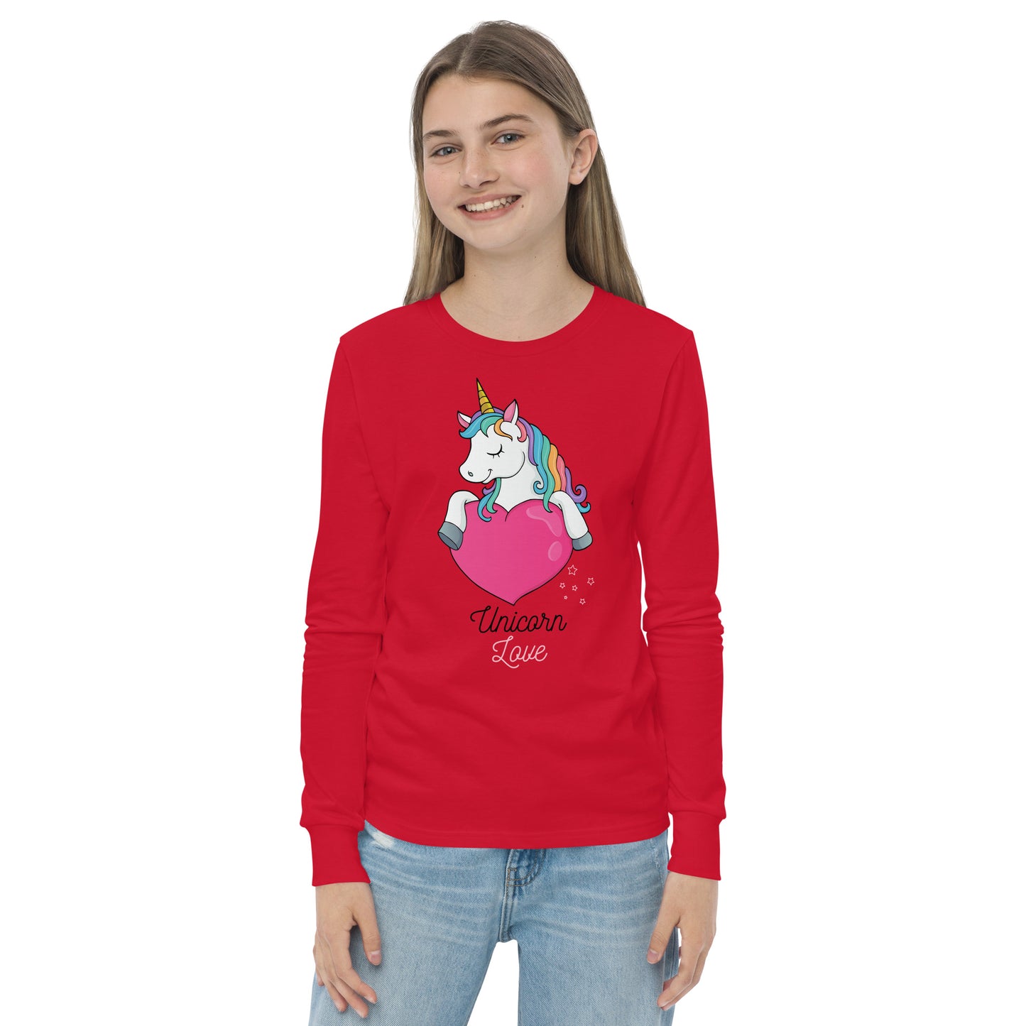 Unicorn Love Girl's Long Sleeve Tee - FLAKOUT